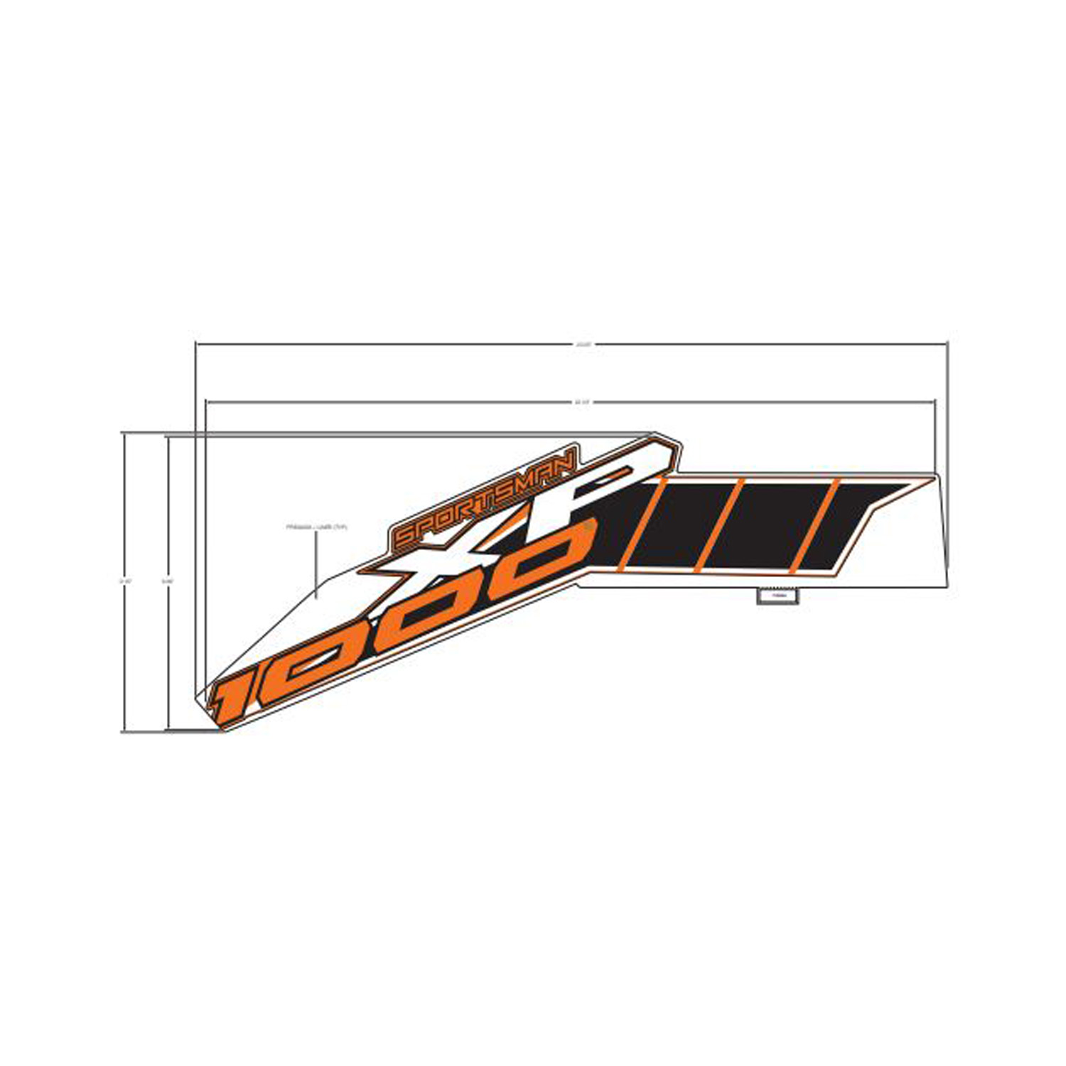 DECAL-SIDE XP 1000 RH