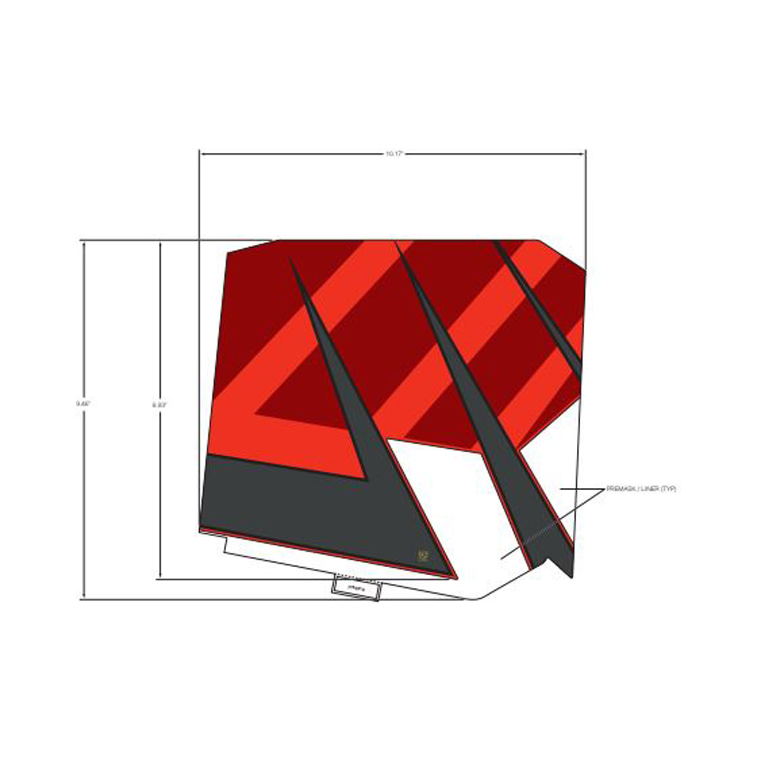 DECAL-SD PANEL LOWER MIDDLE LH