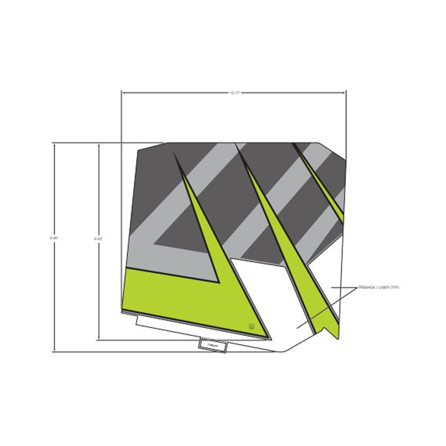 DECAL-SD PANEL LOWER MIDDLE LH