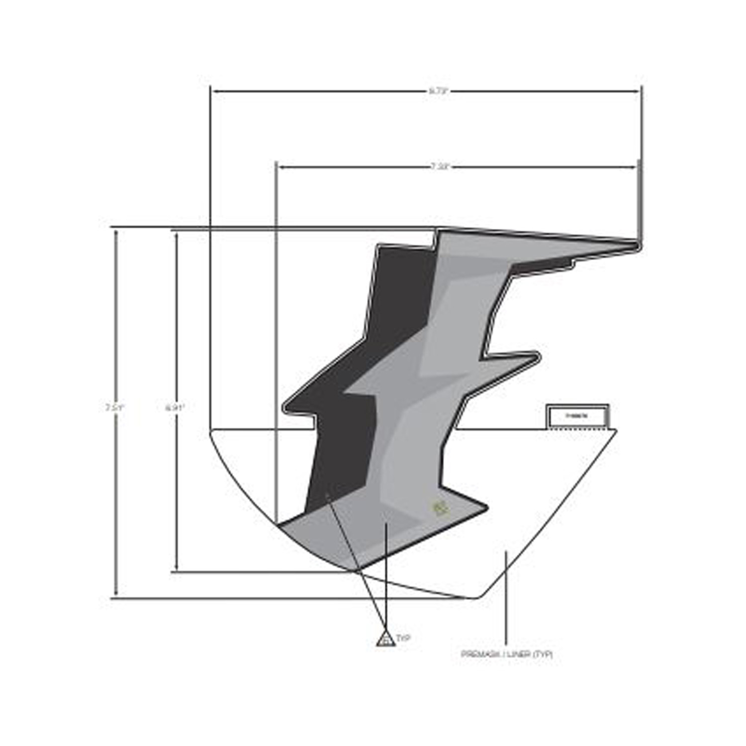 DECAL-SIDE PANEL LOWER LH