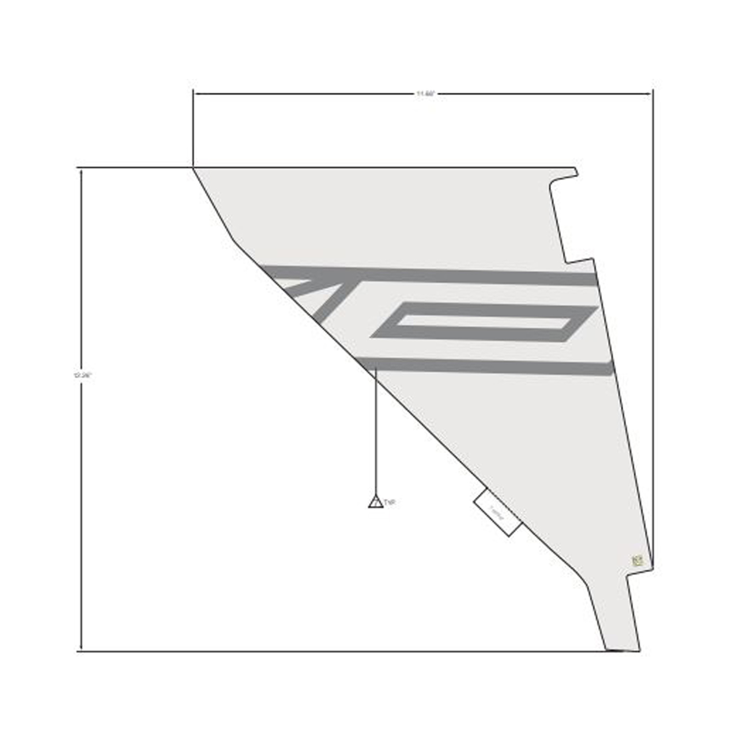 DECAL-COVER BOLSTER RH