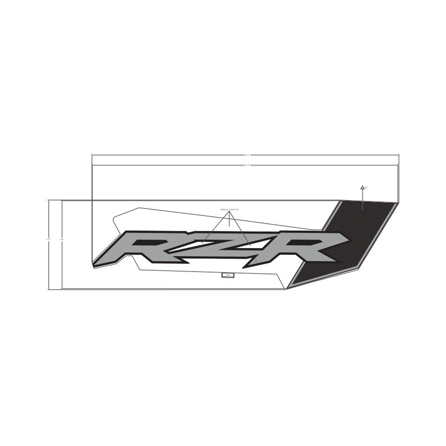 DECAL-DOOR UPR FR RZR LH