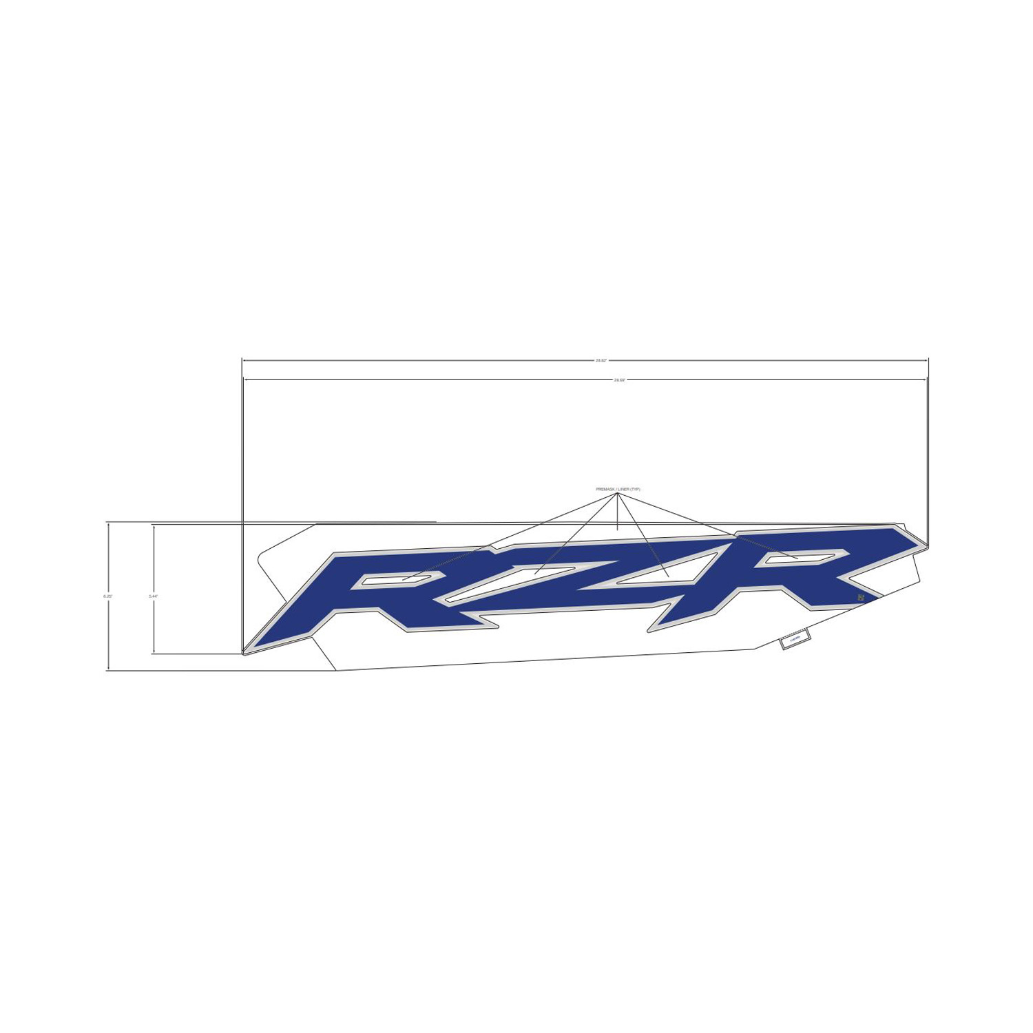 DECAL-DOOR UPR RZR LH