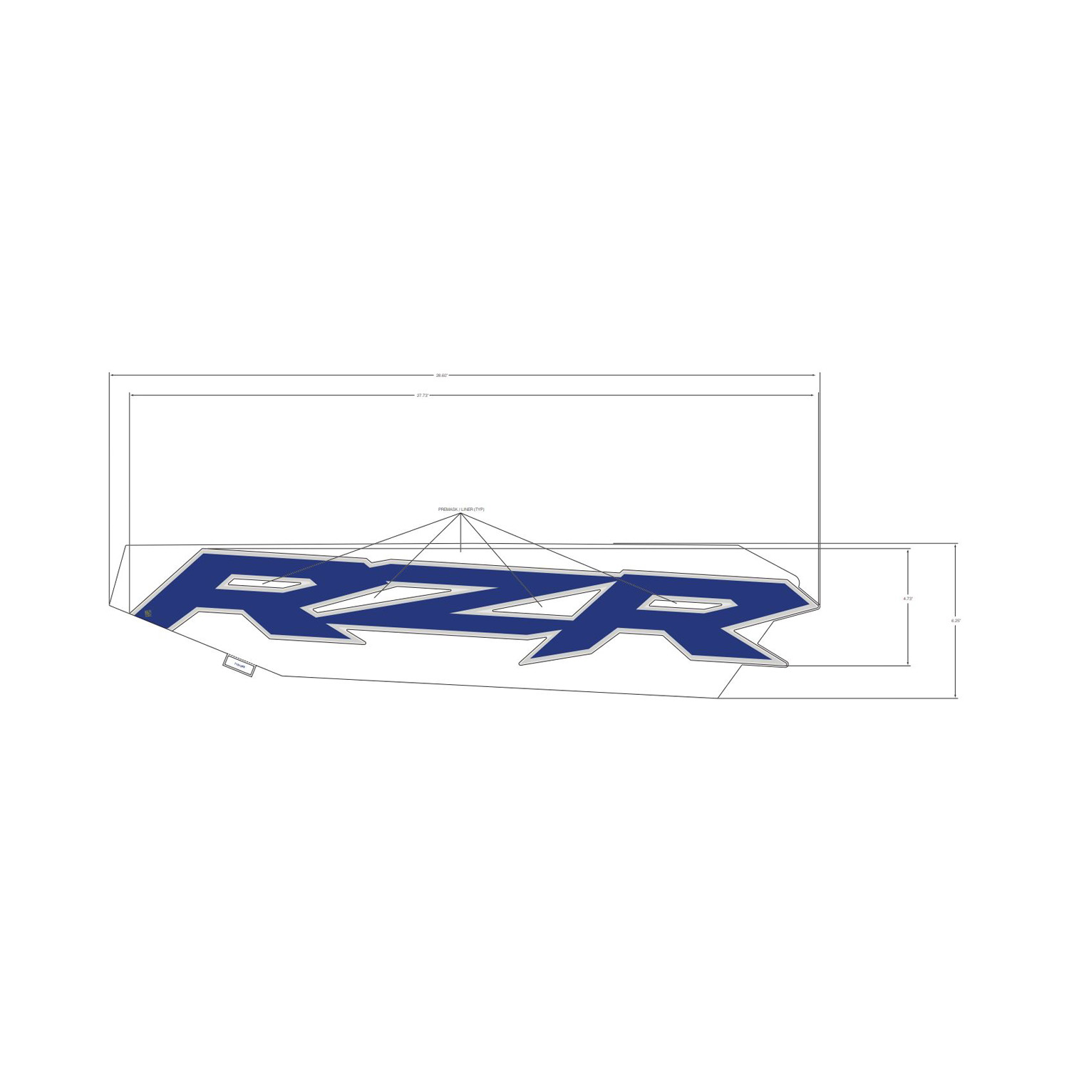 DECAL-DOOR UPR RZR RH