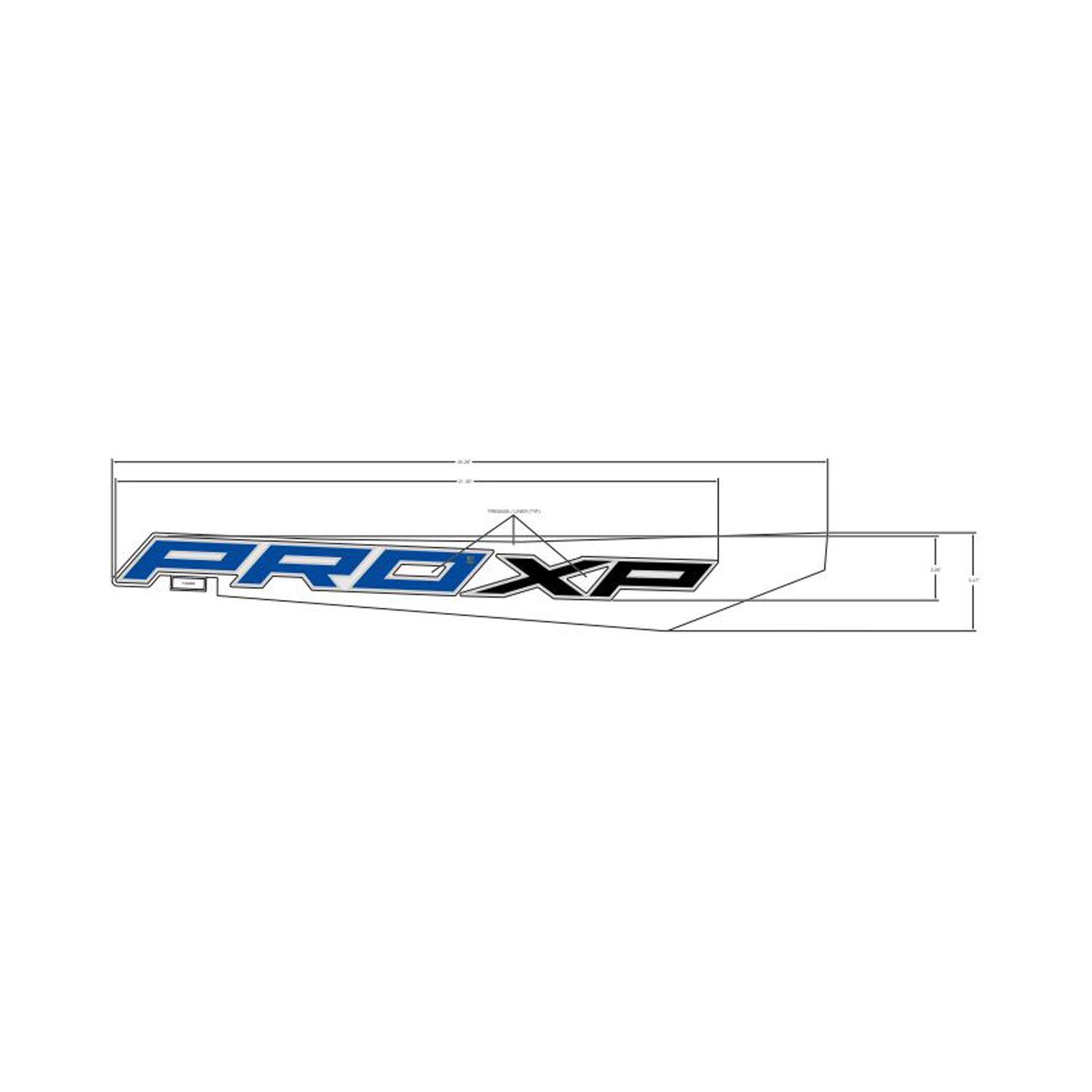 DECAL-RR.FNDR LWR PROXP RH
