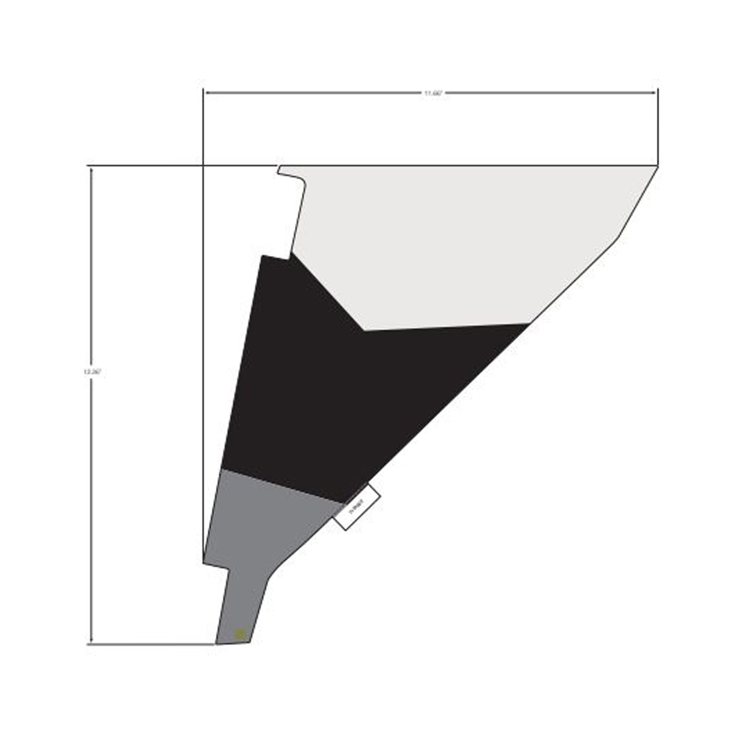 DECAL-RR.DOOR LWR RH