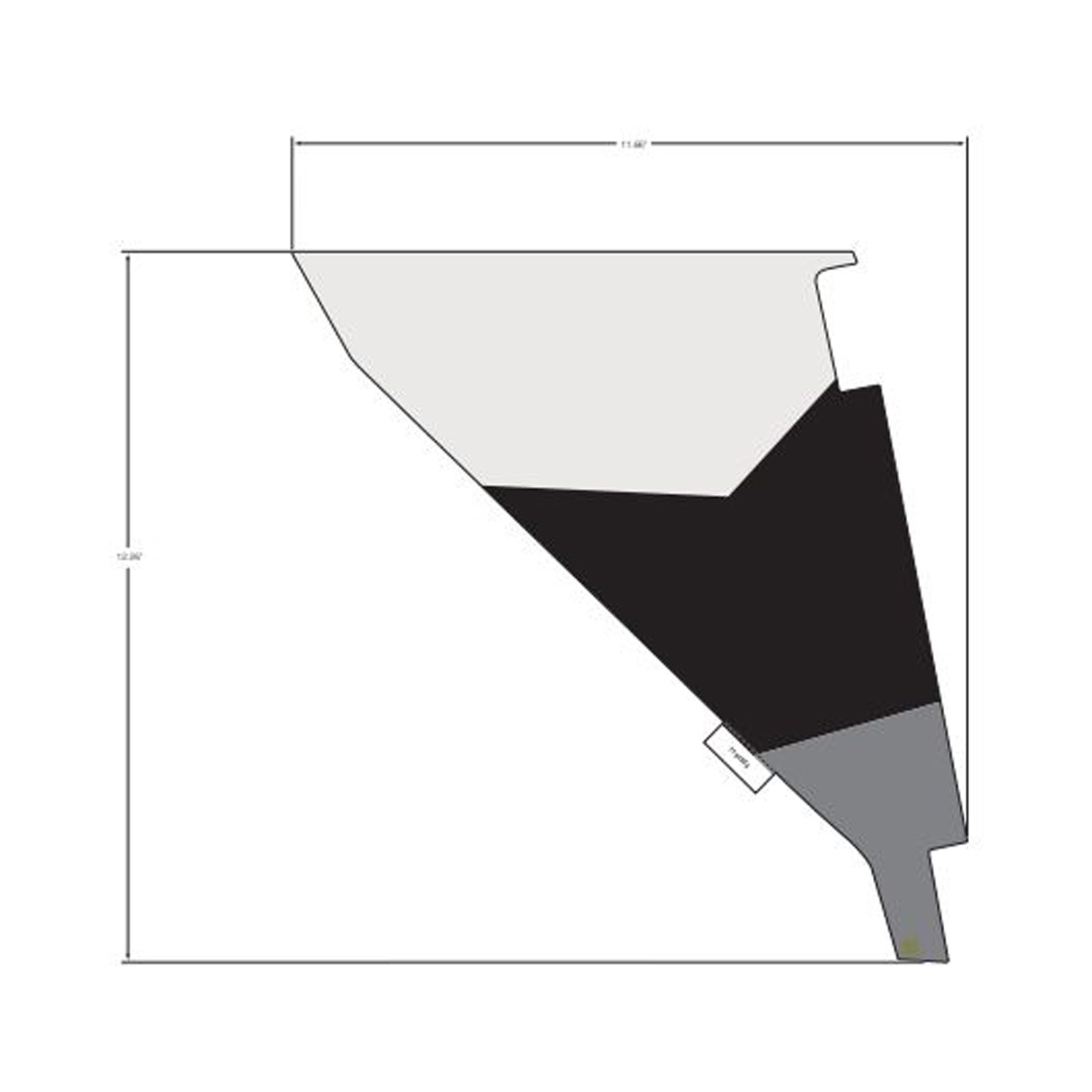 DECAL-COVER BOLSTER LH