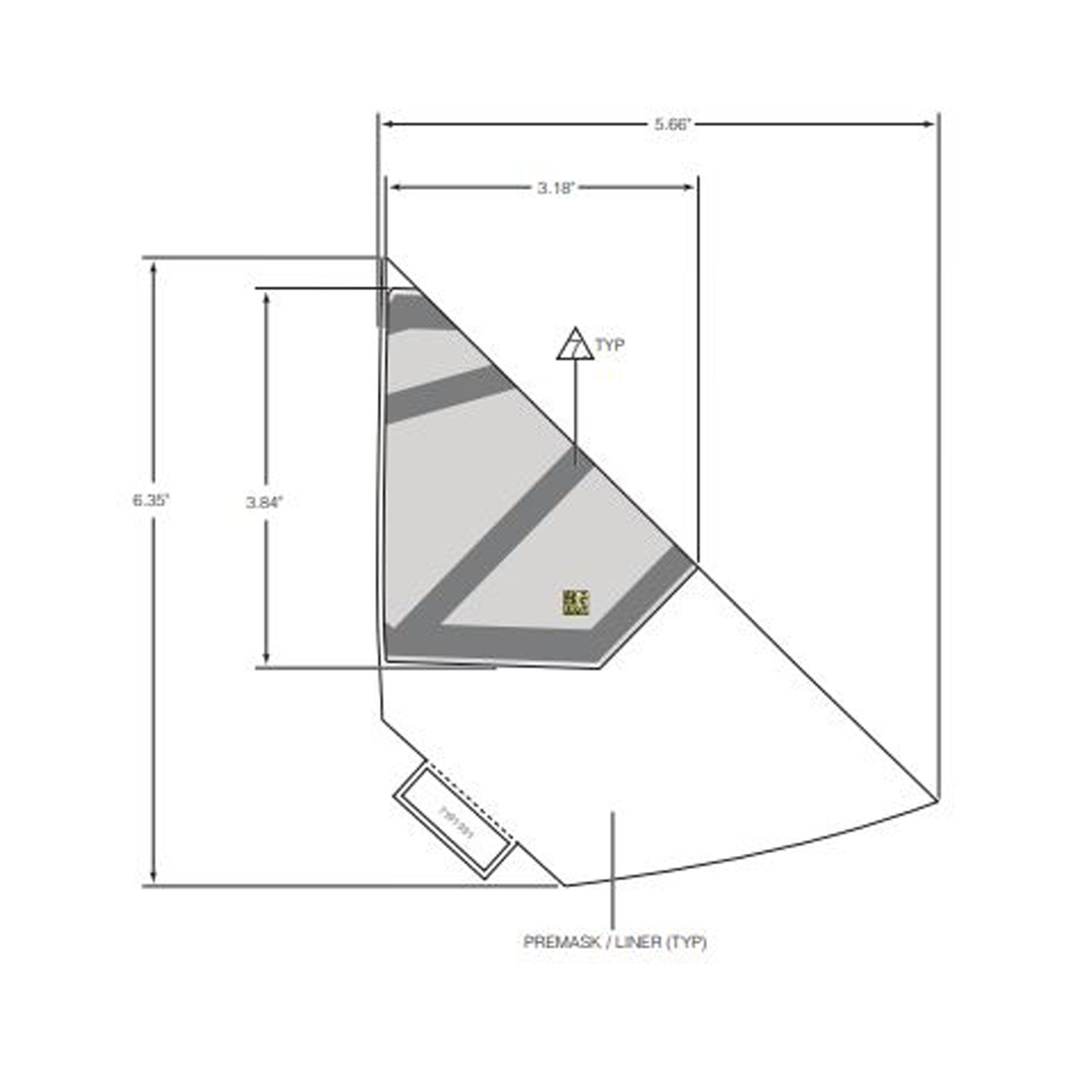 DECAL-RR.FNDR SIDE MID LH