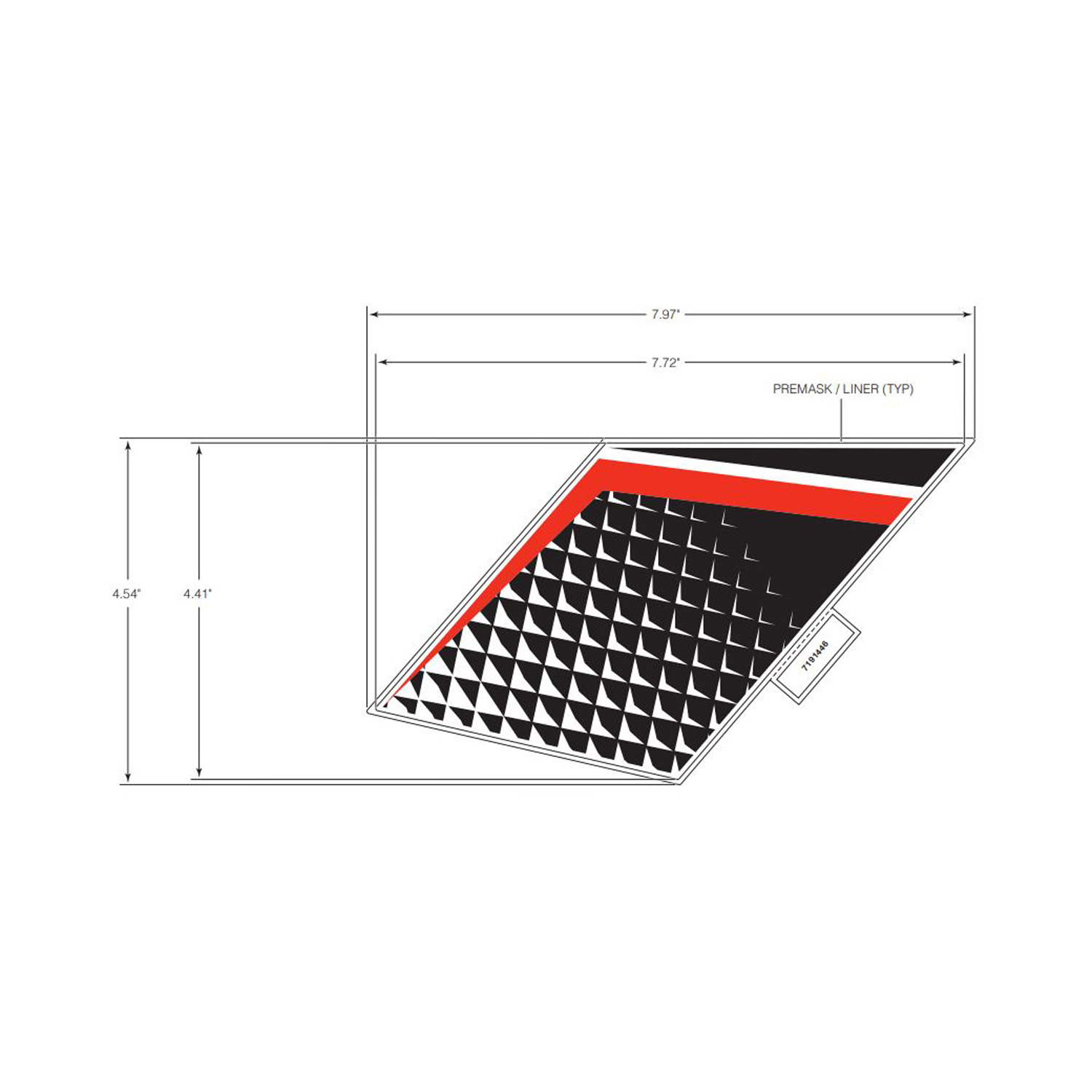 DECAL FR.CAB RED POLARIS LH