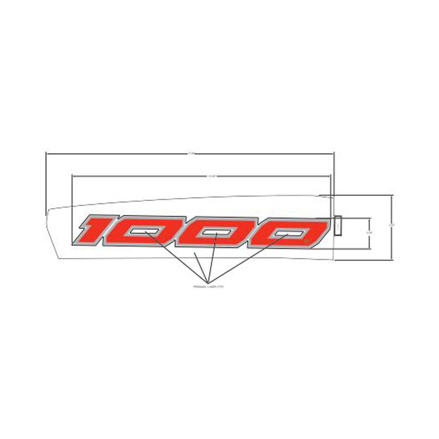 DECAL-FR.FNDR SIDE TOP RH