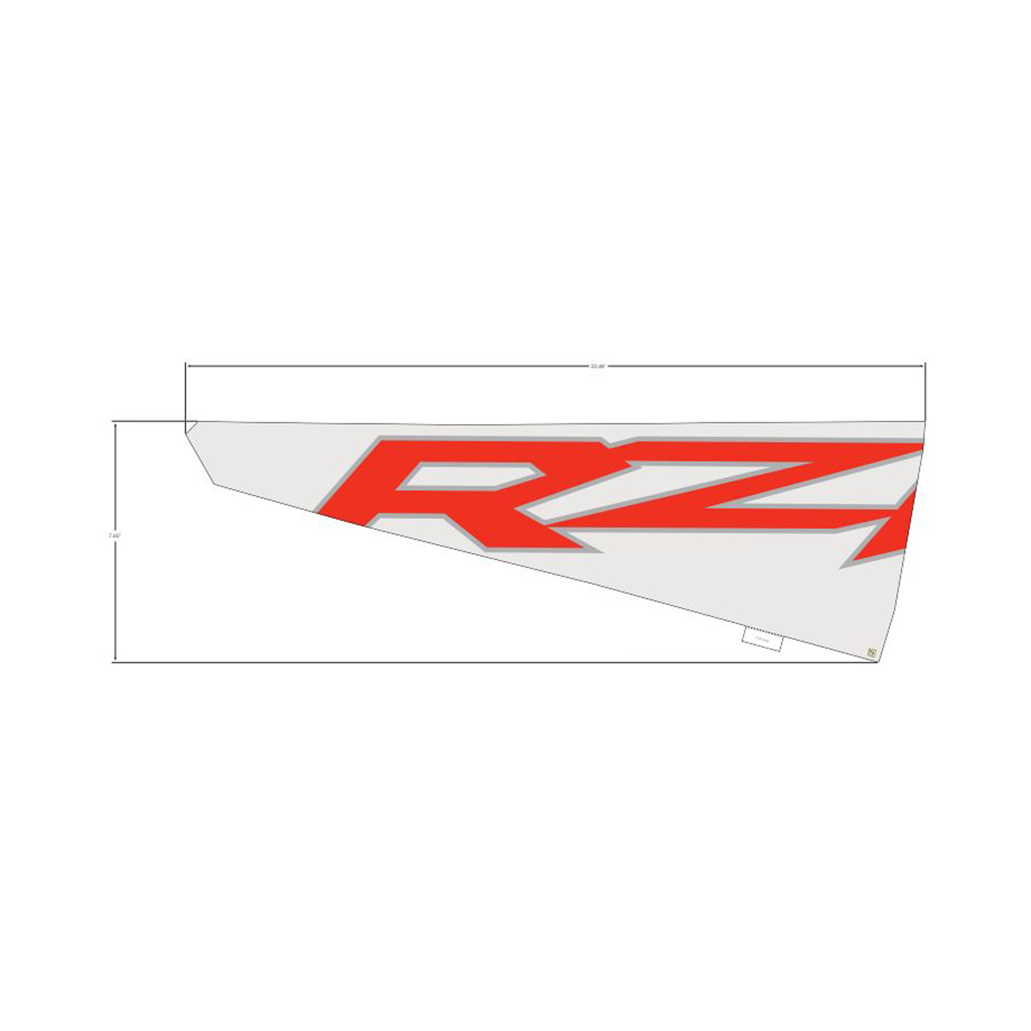 DECAL-DOOR UPR MID LH