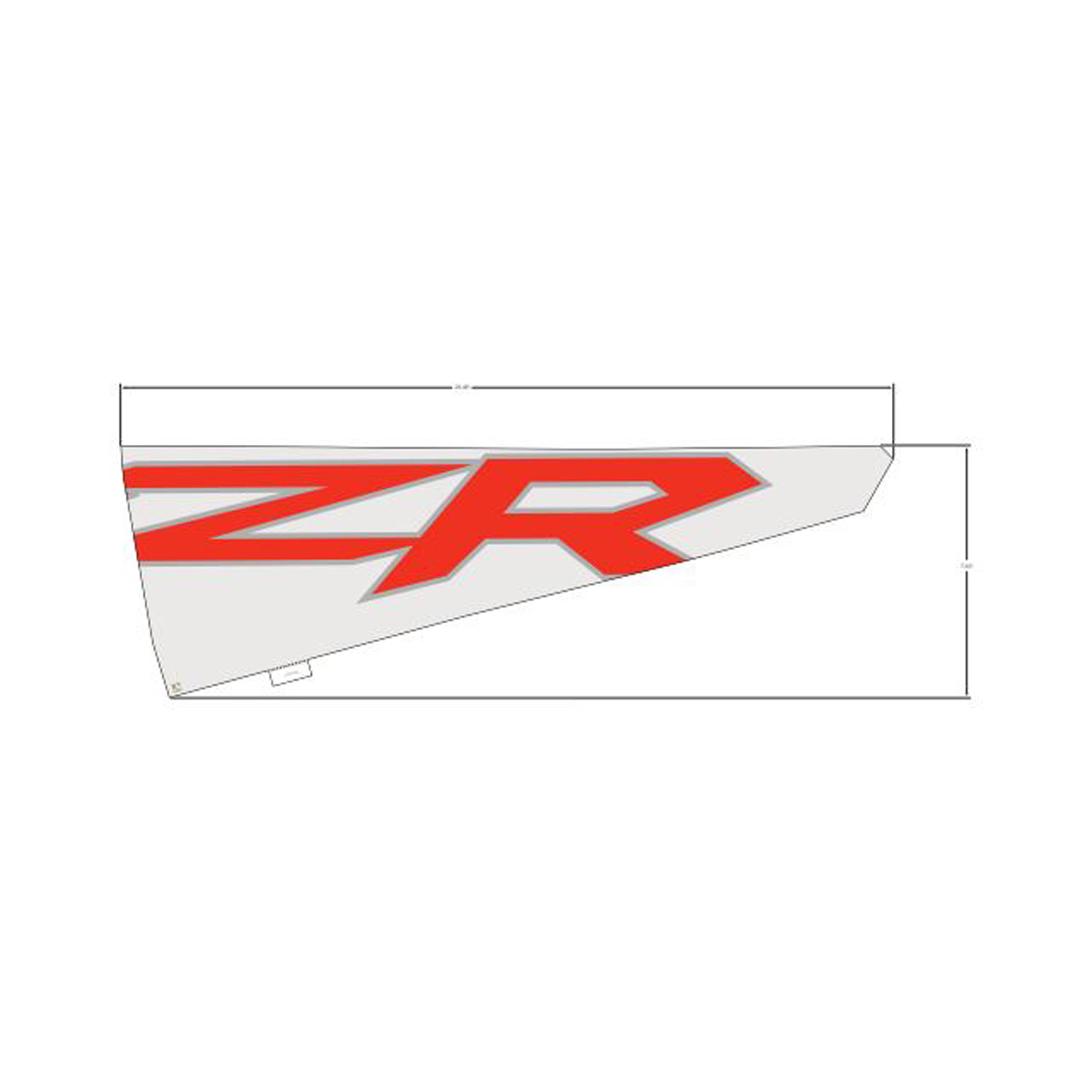 DECAL-DOOR UPR MID RH