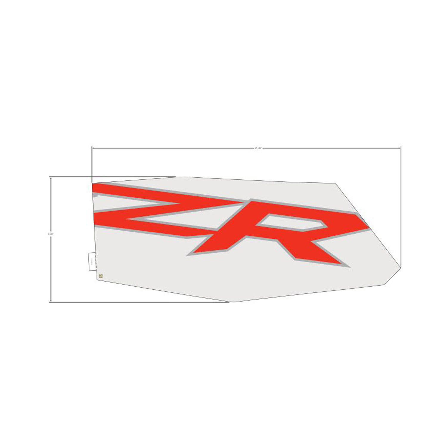DECAL-DOOR RR MID RH