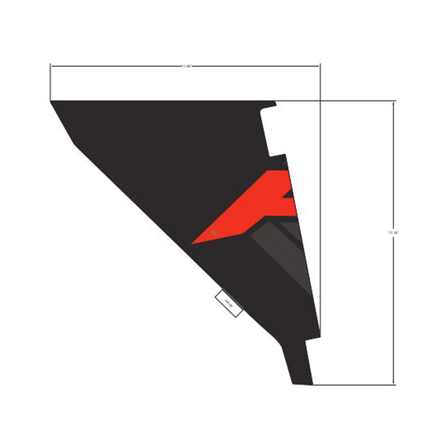 DECAL-COVER BOLSTER RH