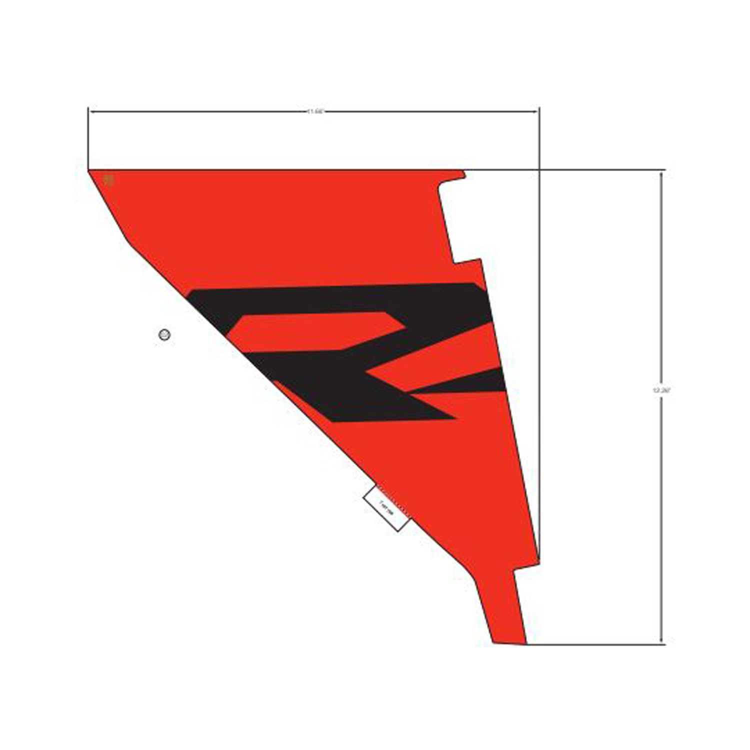 DECAL-COVER BOLSTER RH