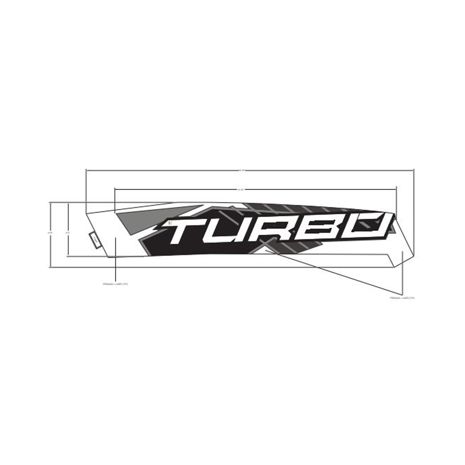 DECAL-FR.FNDR SIDE TOP LH