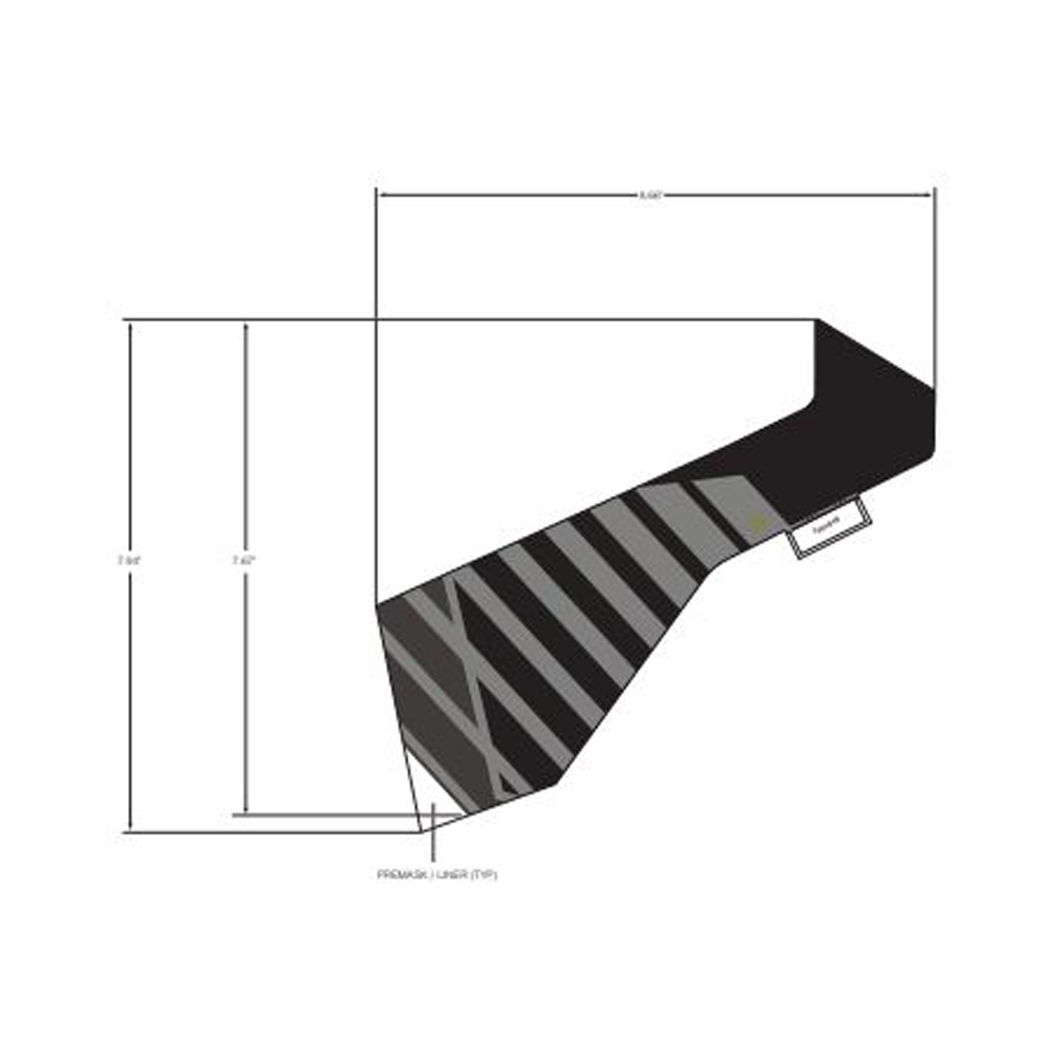 DECAL-FR.FNDR SIDE BTM LH