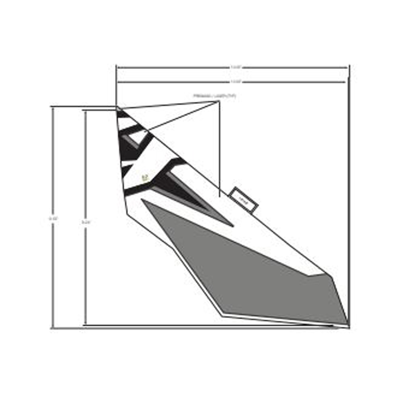 DECAL-RR.FNDR SIDE BTM RH