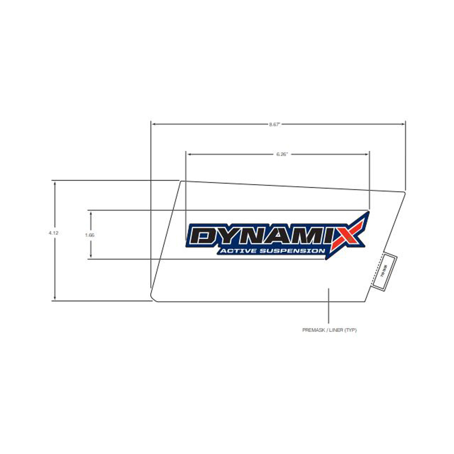 DECAL-FR.FNDR SIDE MID RH