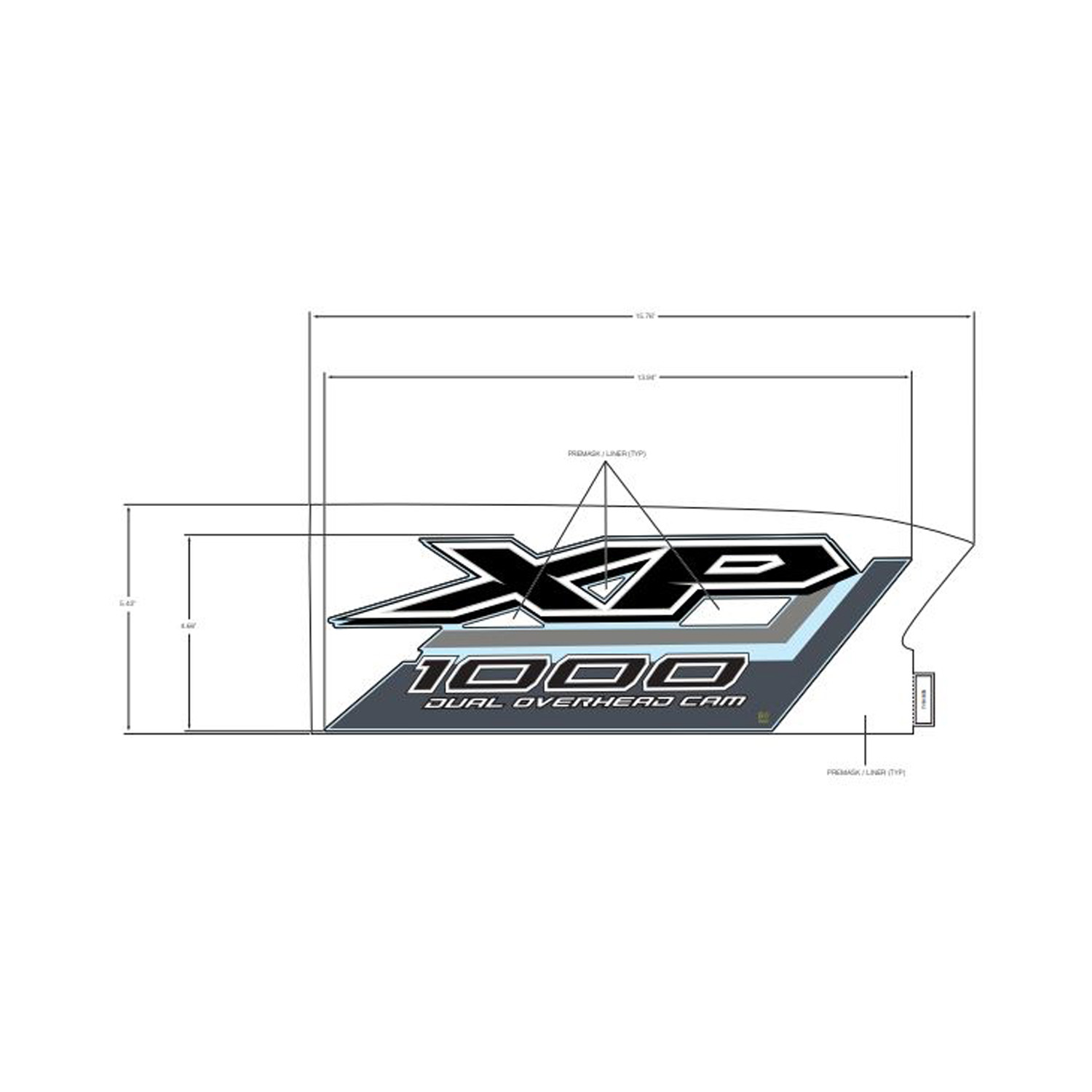 DECAL-FR.FNDR SIDE XP 1000 RH