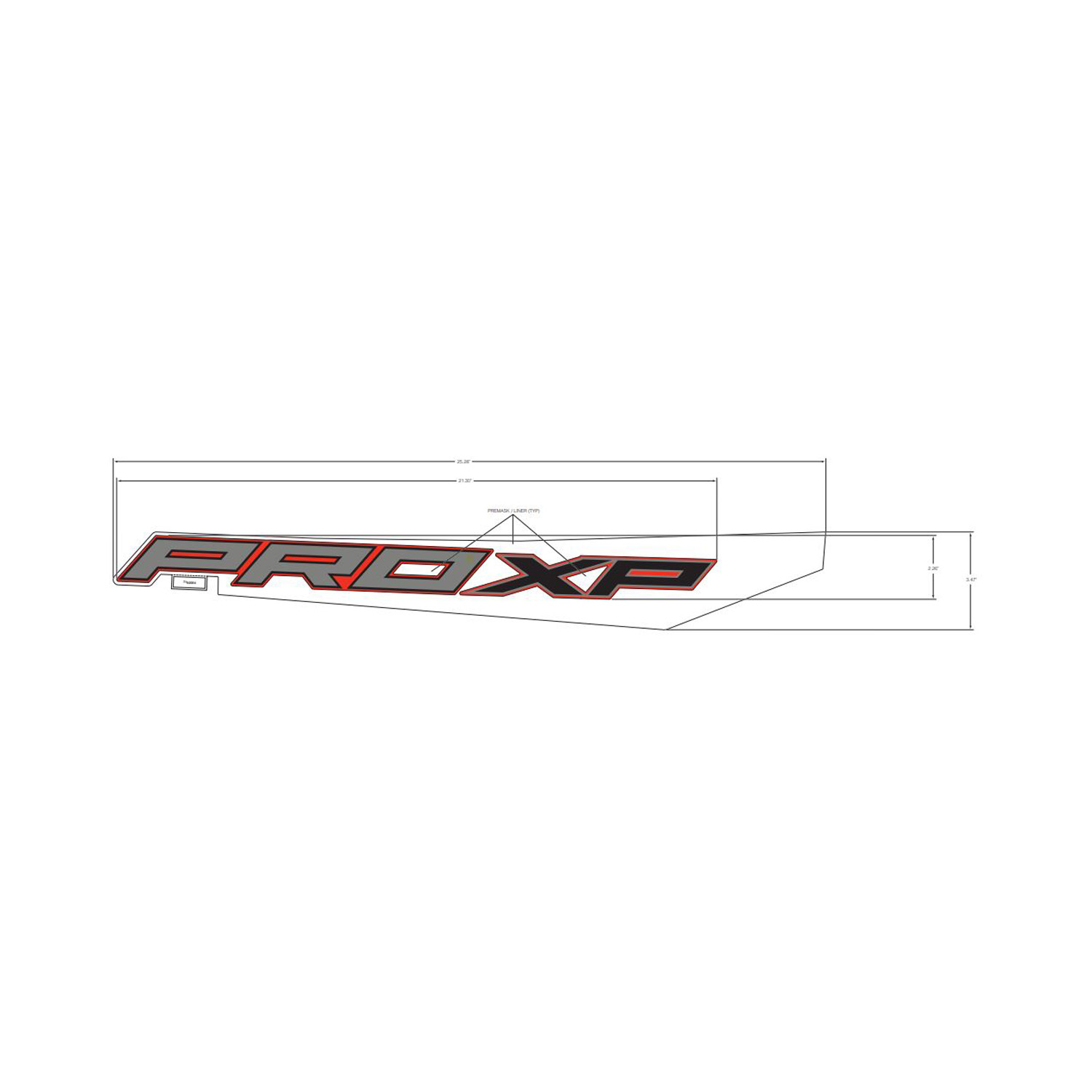 DECAL-RR.FNDR LWR PROXP RH