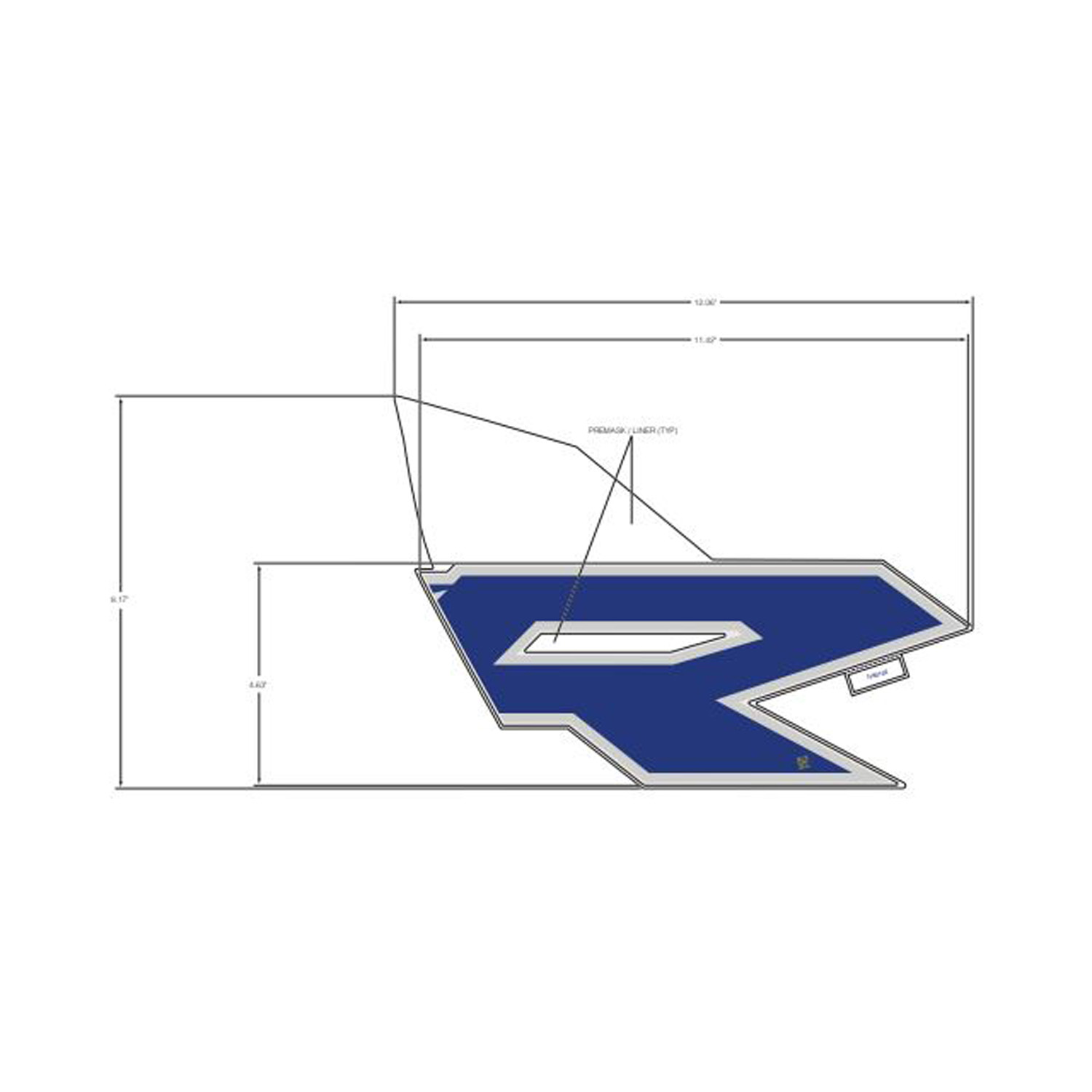 DECAL-FR.DOOR MID RZR RH