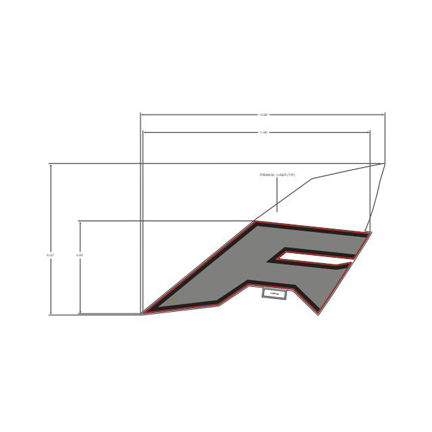 DECAL-FR.DOOR MID RZR LH