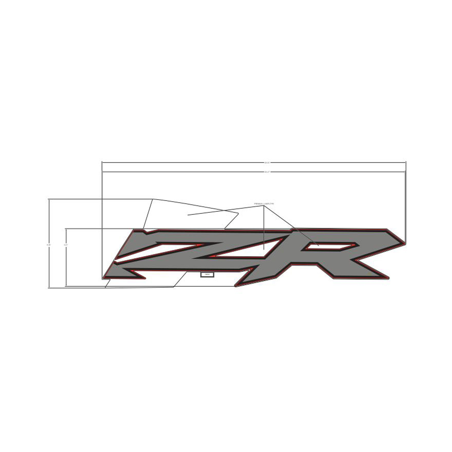 DECAL-RR.DOOR MID RZR LH