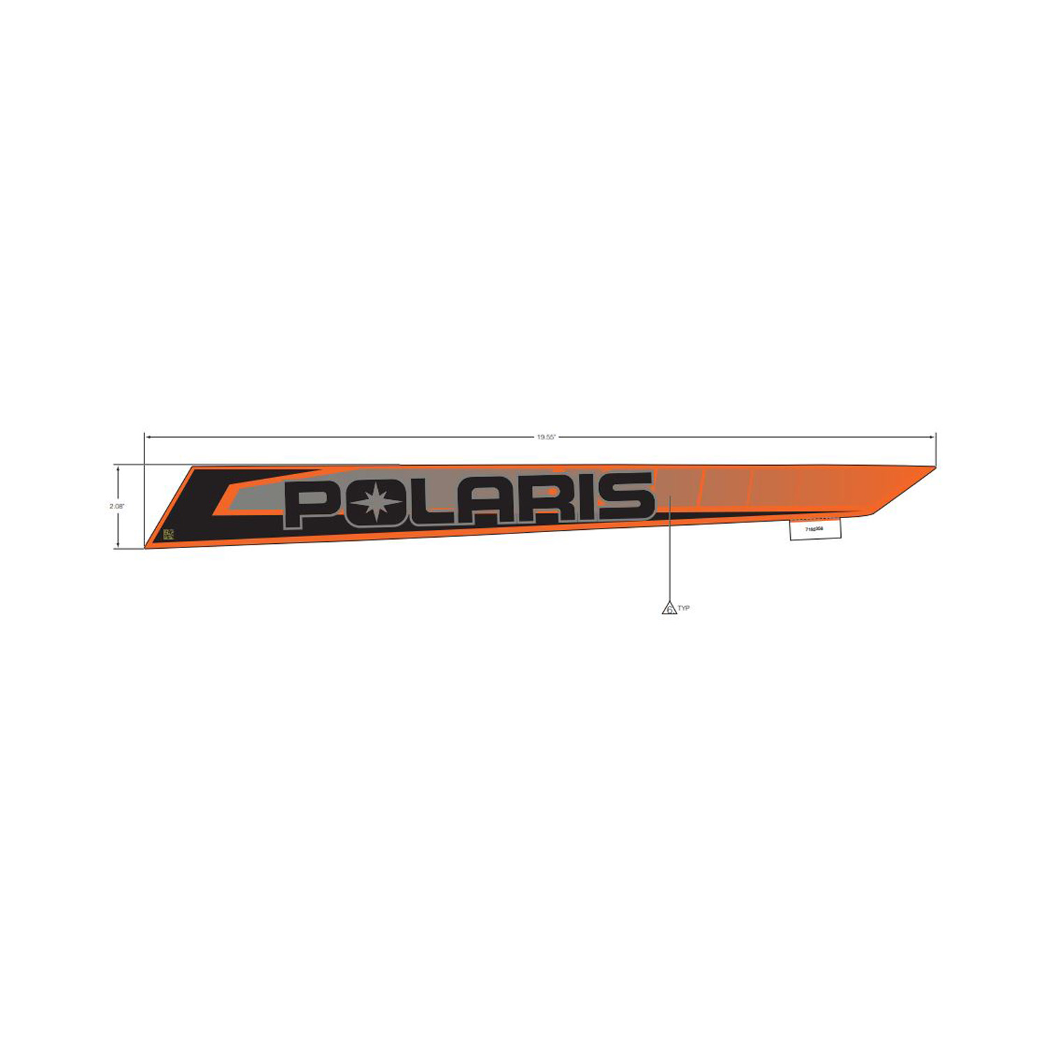 DECAL-RR.FNDR POLARIS LH