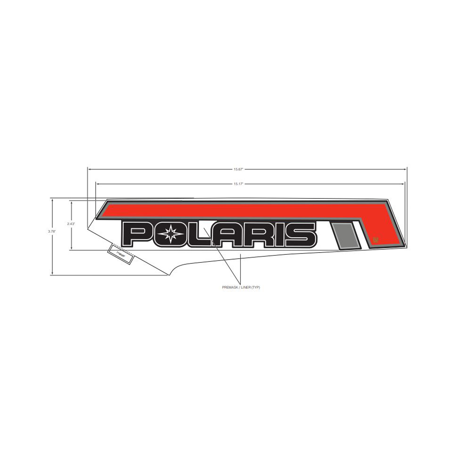 DECAL-SIDE PANEL  POLARIS  RH
