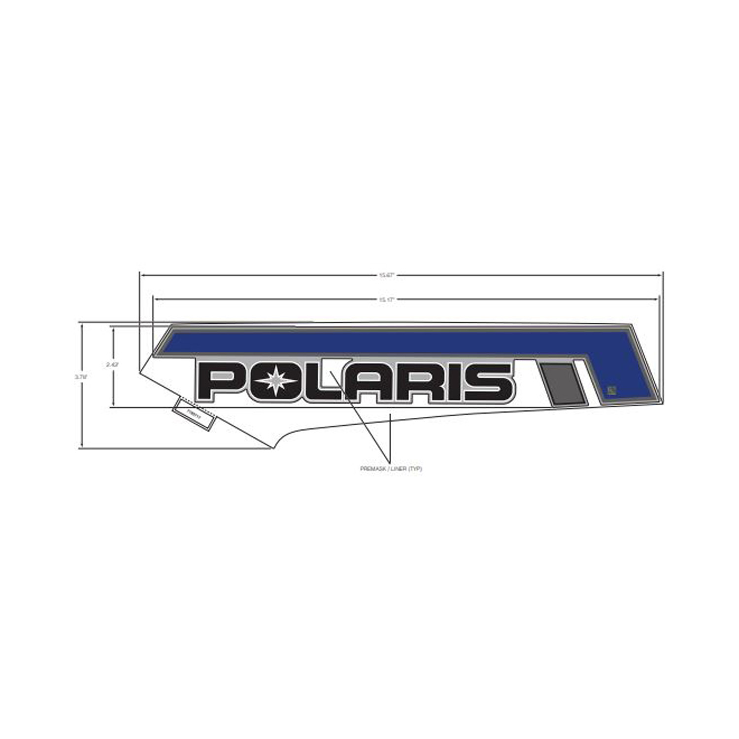 DECAL-SIDE PANEL  POLARIS  RH