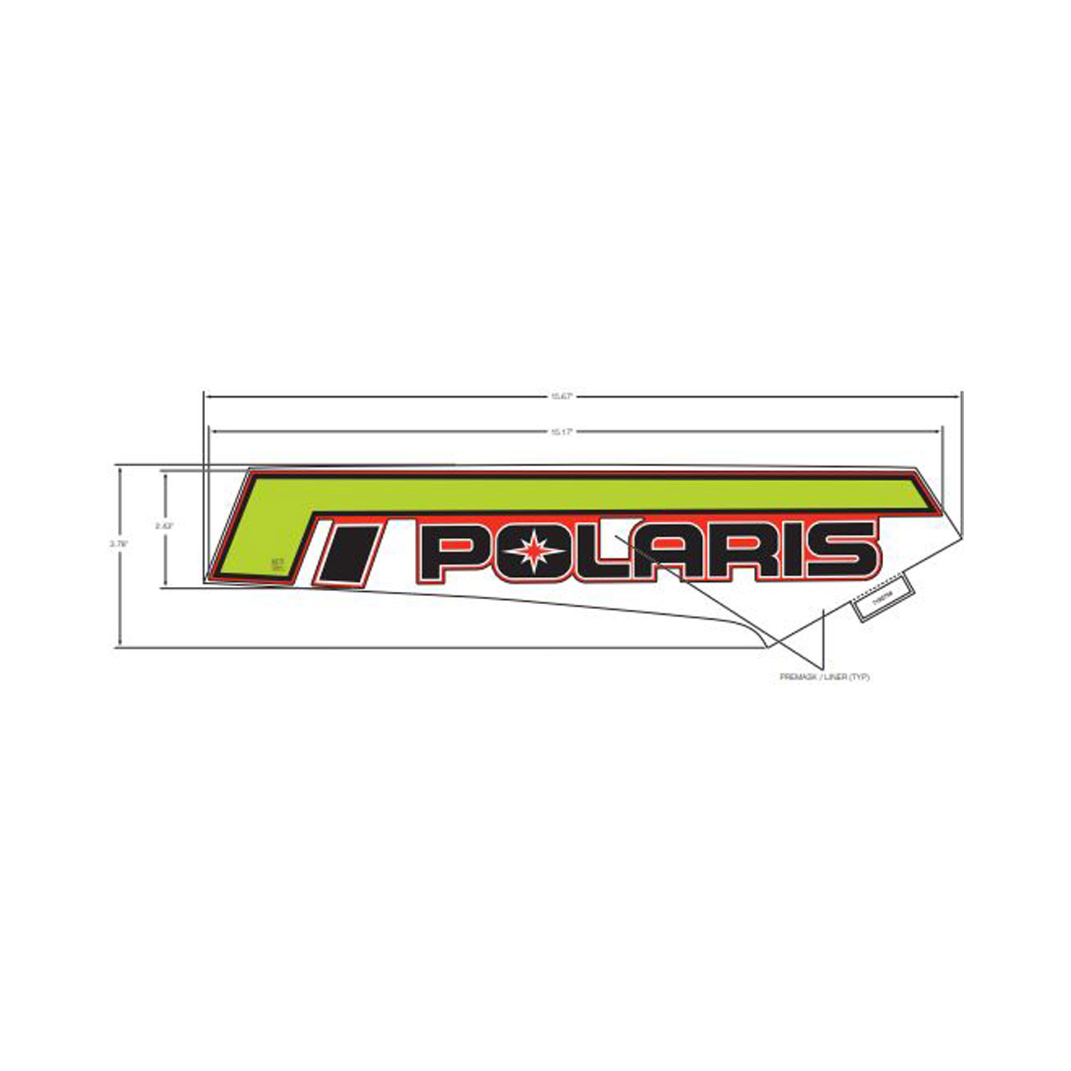 DECAL-SIDE PANEL  POLARIS  LH