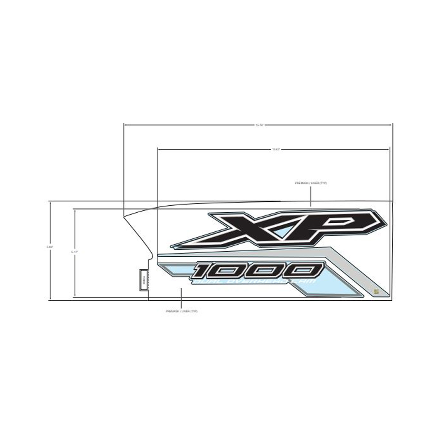 DECAL-FR.FNDR SIDE XP 1000 LH