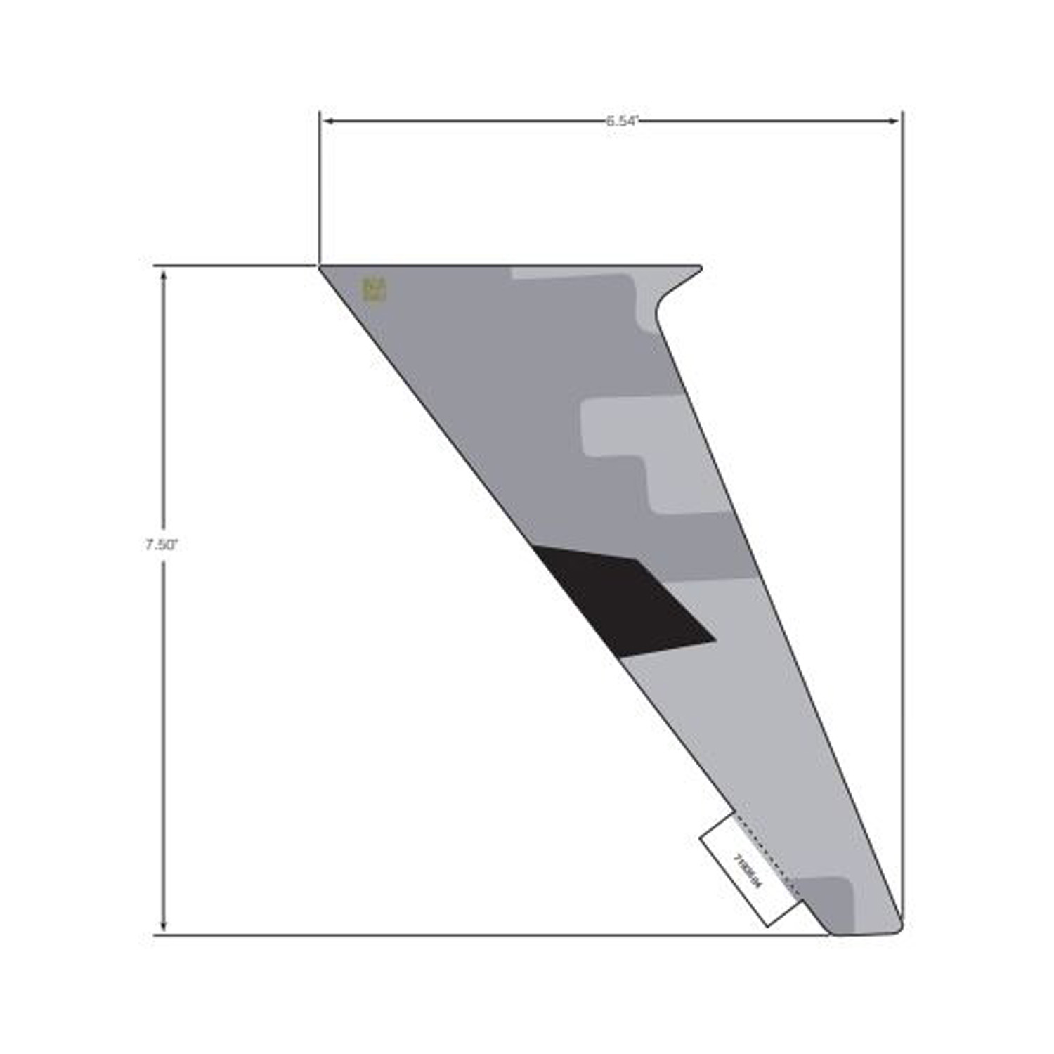 DECAL-RR.DOOR UPR FRT RH