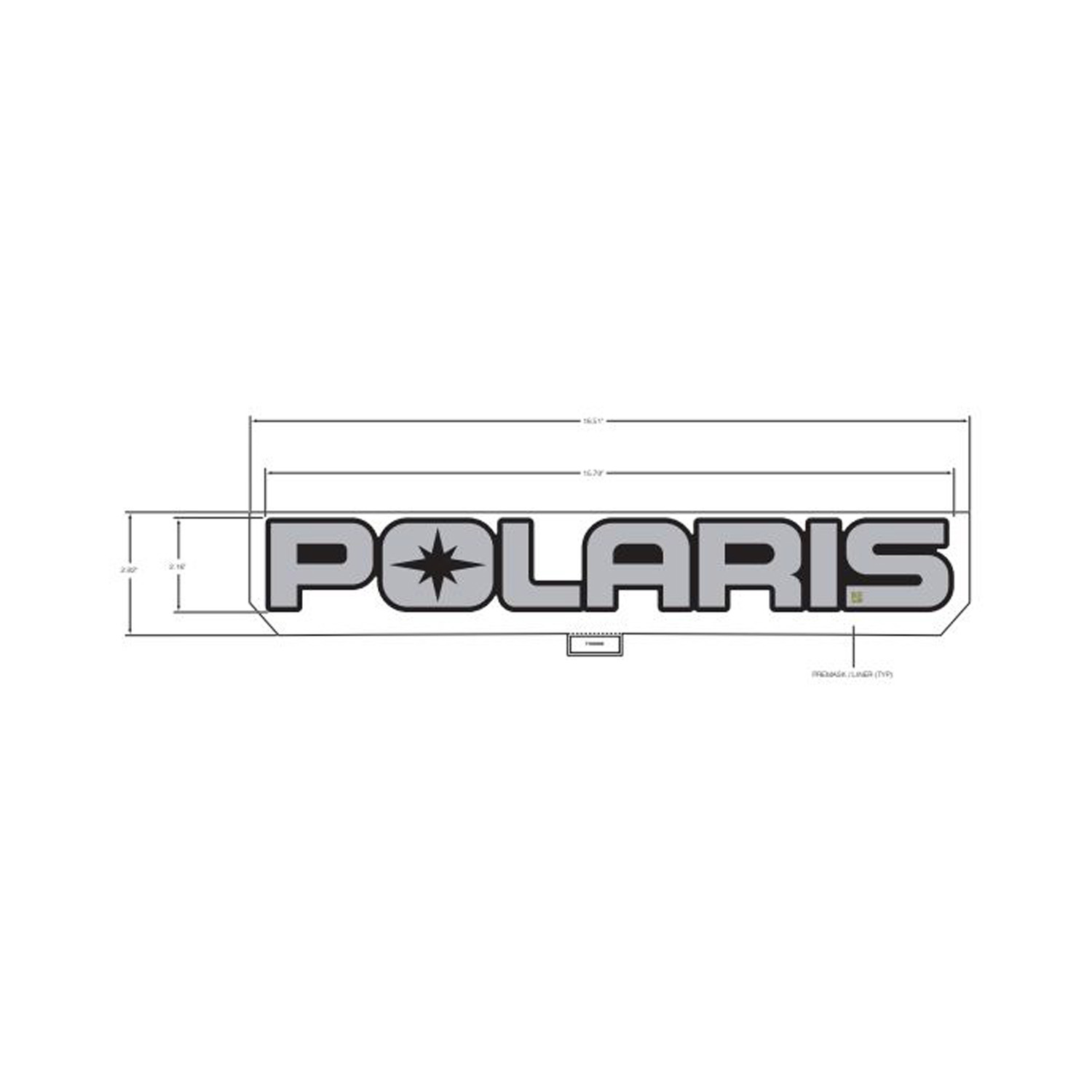 DECAL-POLARIS GHOST GRAY