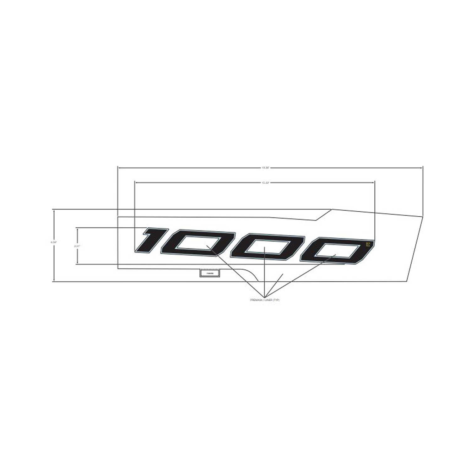 DECAL-FR.FNDR SIDE 1000 LH