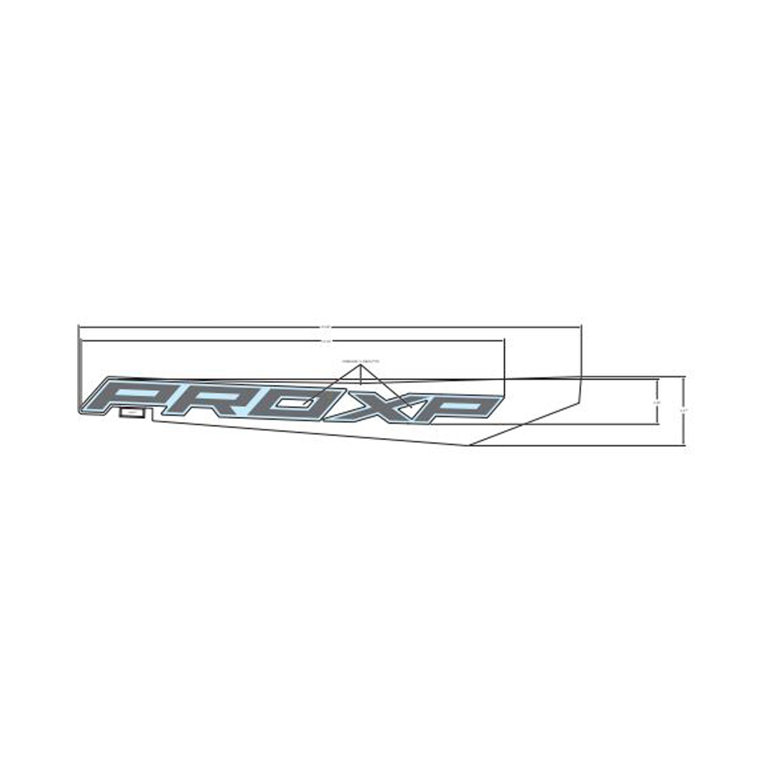 DECAL-RR.FNDR LWR PROXP RH