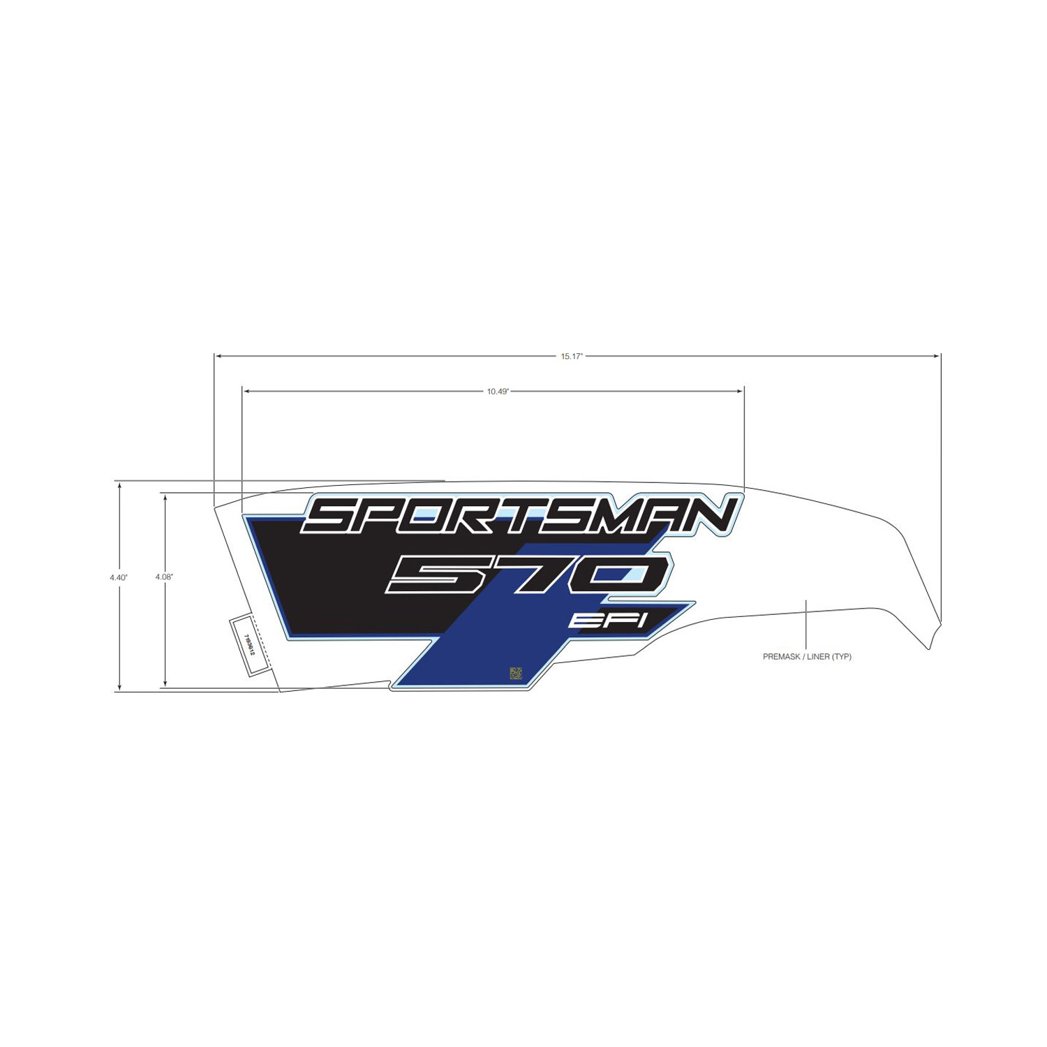 DECAL-SIDE SPMN 570 LH
