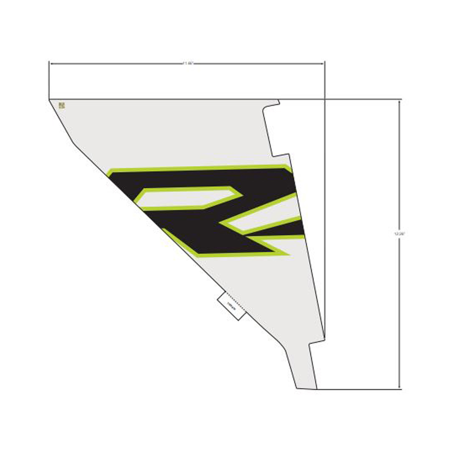 DECAL-COVER BOLSTER RH