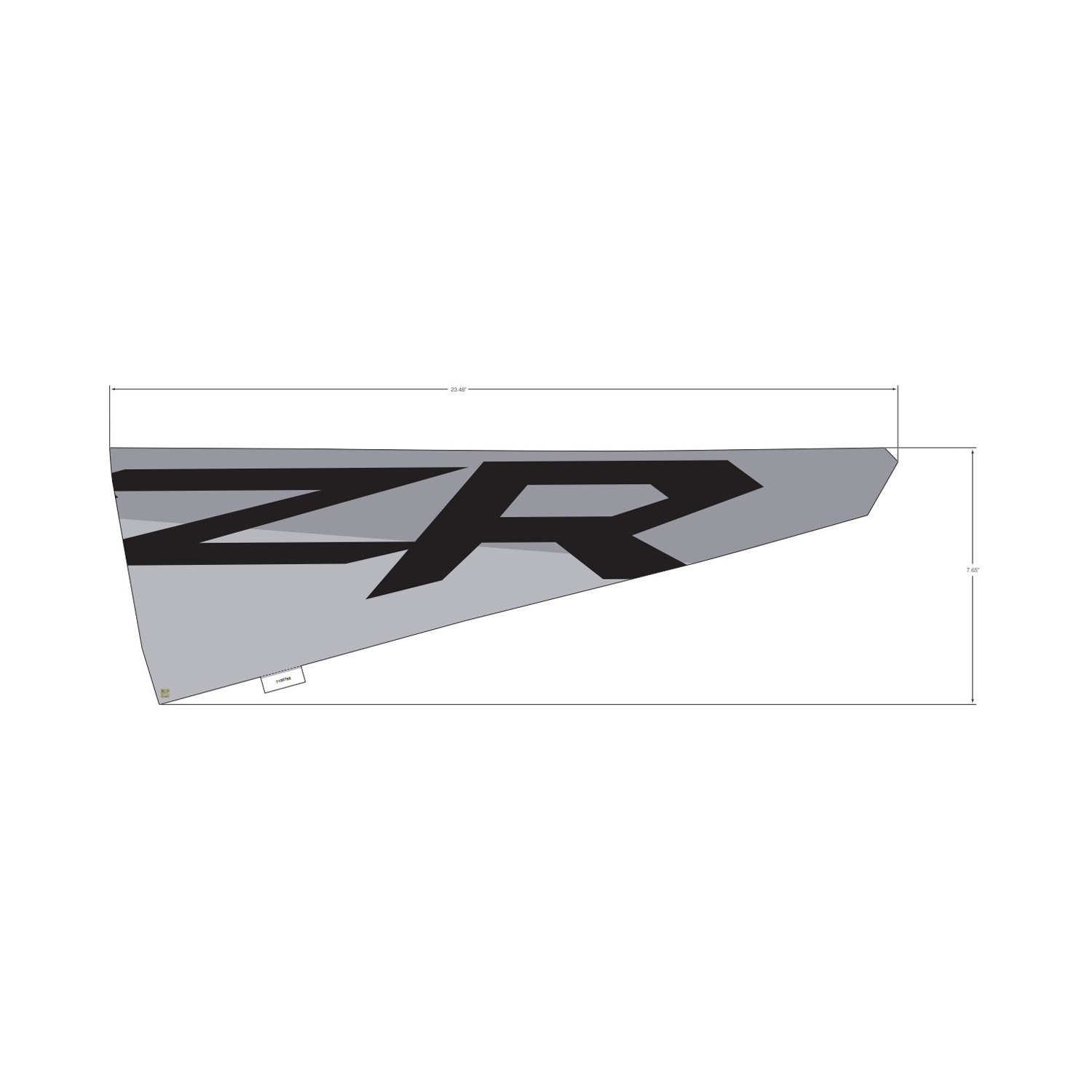 DECAL-DOOR UPR MID RH
