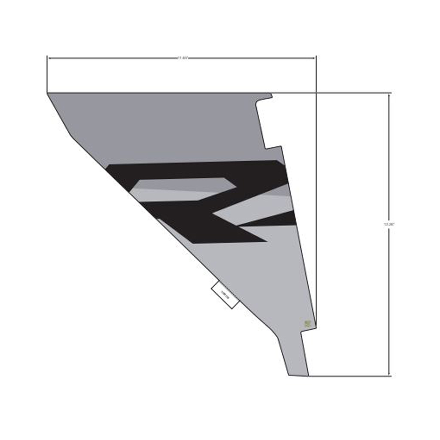 DECAL-COVER BOLSTER RH