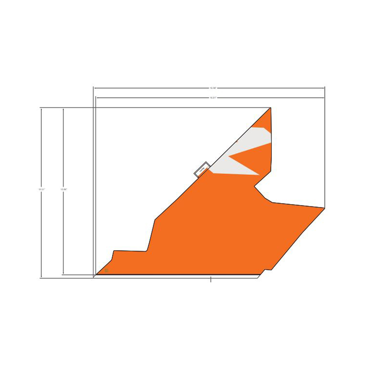 DECAL-RR.FNDR SIDE BTM LH