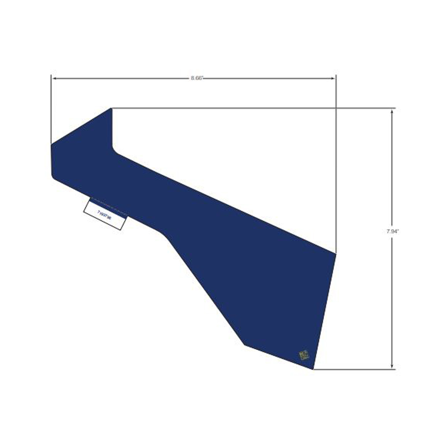 DECAL-FR.FNDR SIDE LWR RH