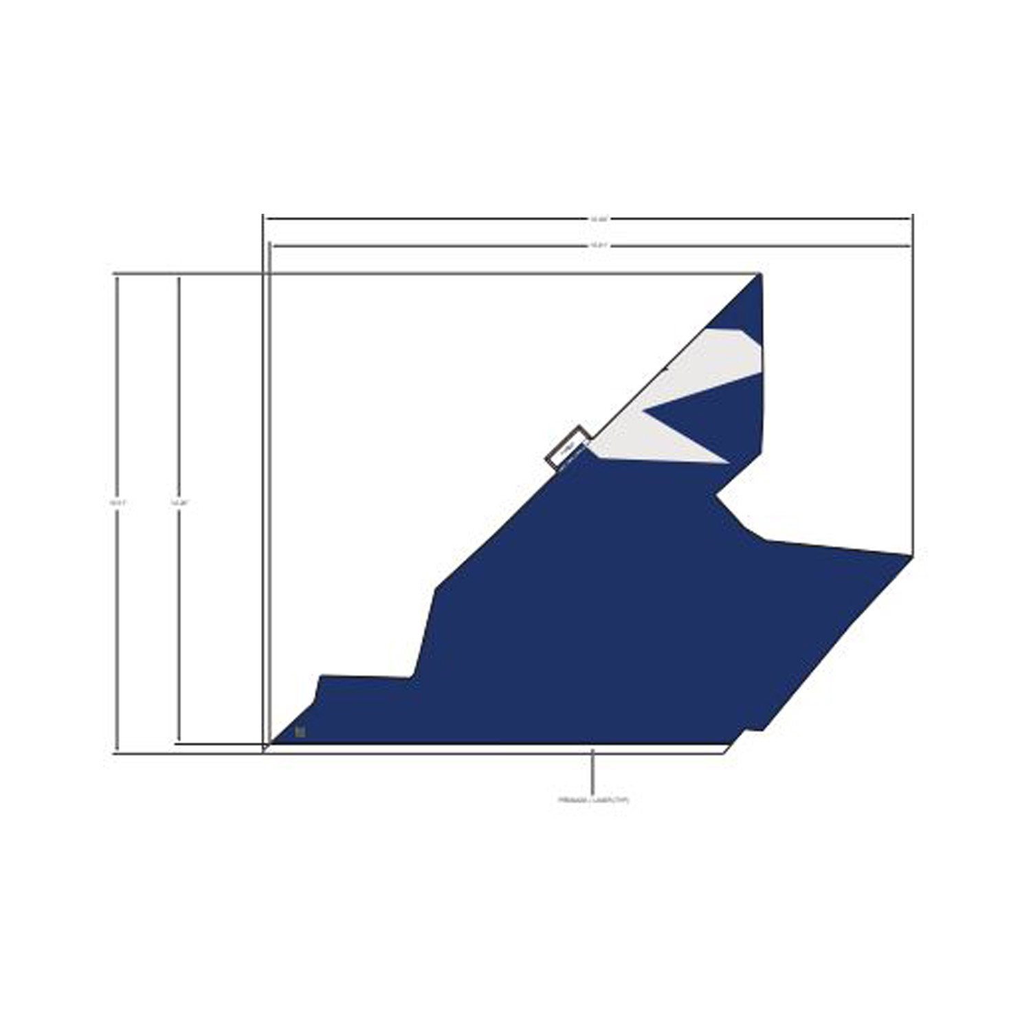 DECAL-RR.FNDR SIDE BTM LH