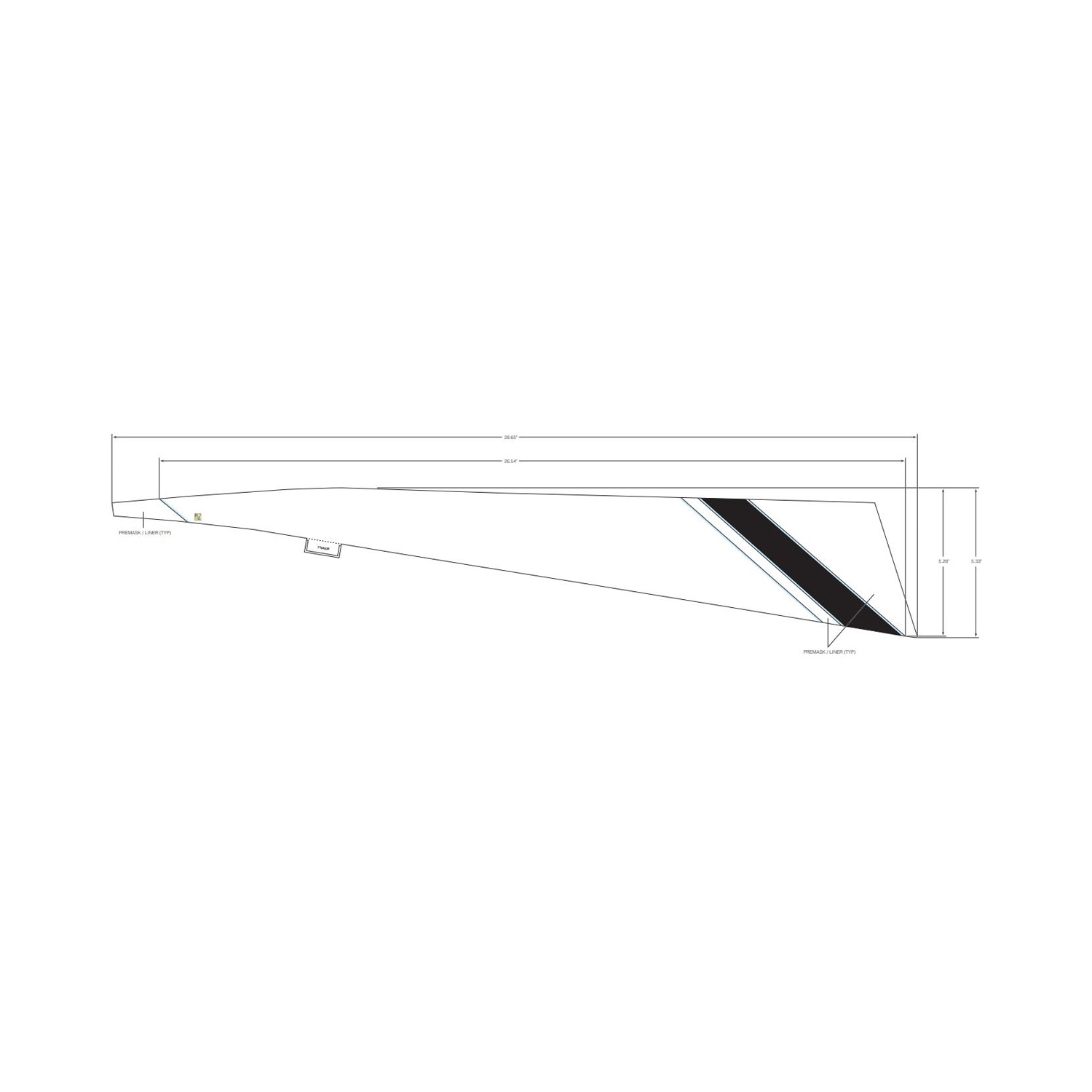 DECAL-RR.FNDR LWR RH