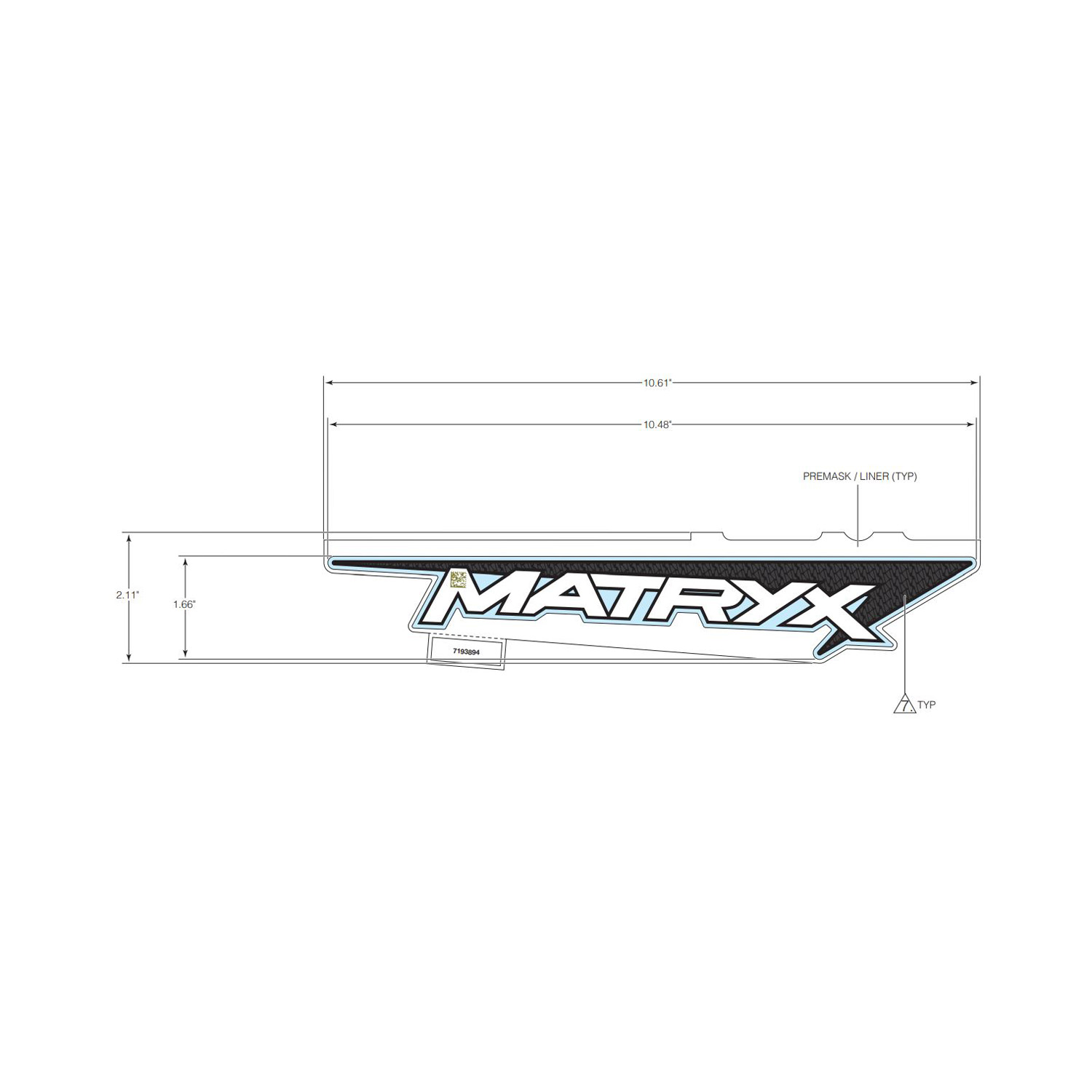 DECAL-TUNNEL  MATRYX  RH