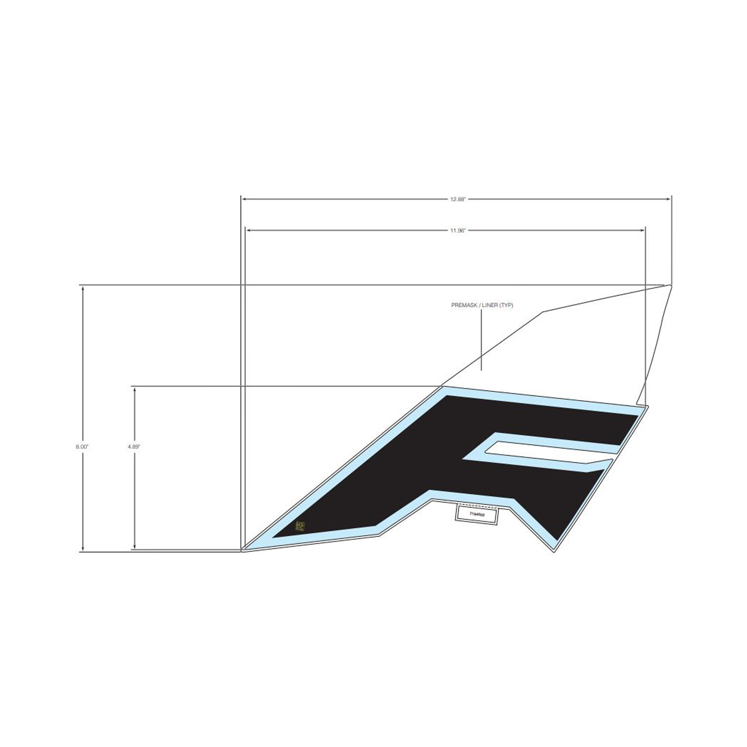 DECAL-FR.DOOR MID RZR LH