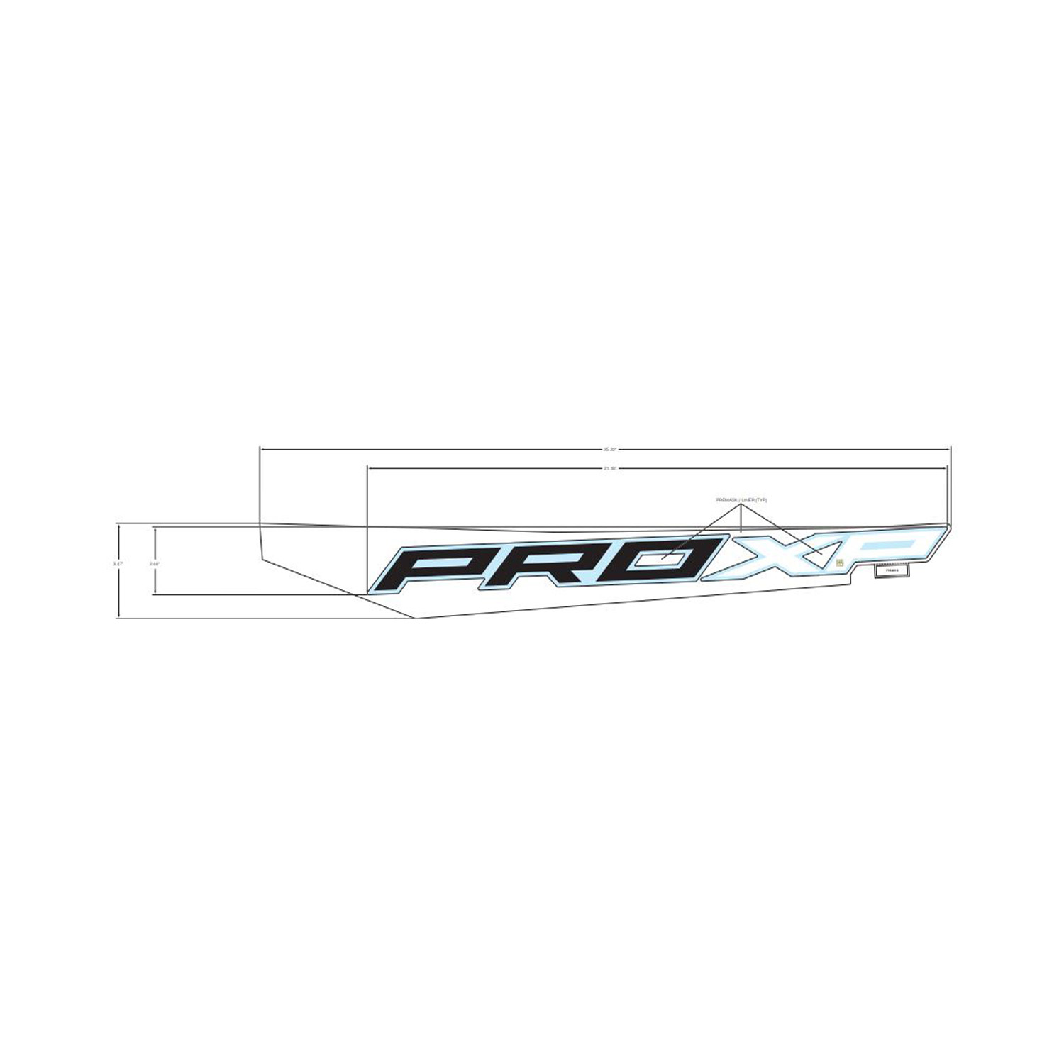 DECAL-RR.FNDR LWR PROXP LH