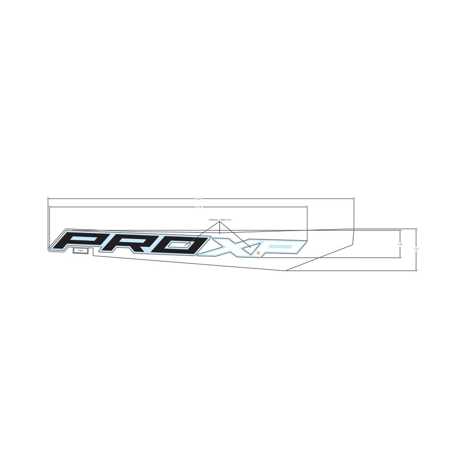 DECAL-RR.FNDR LWR PROXP RH