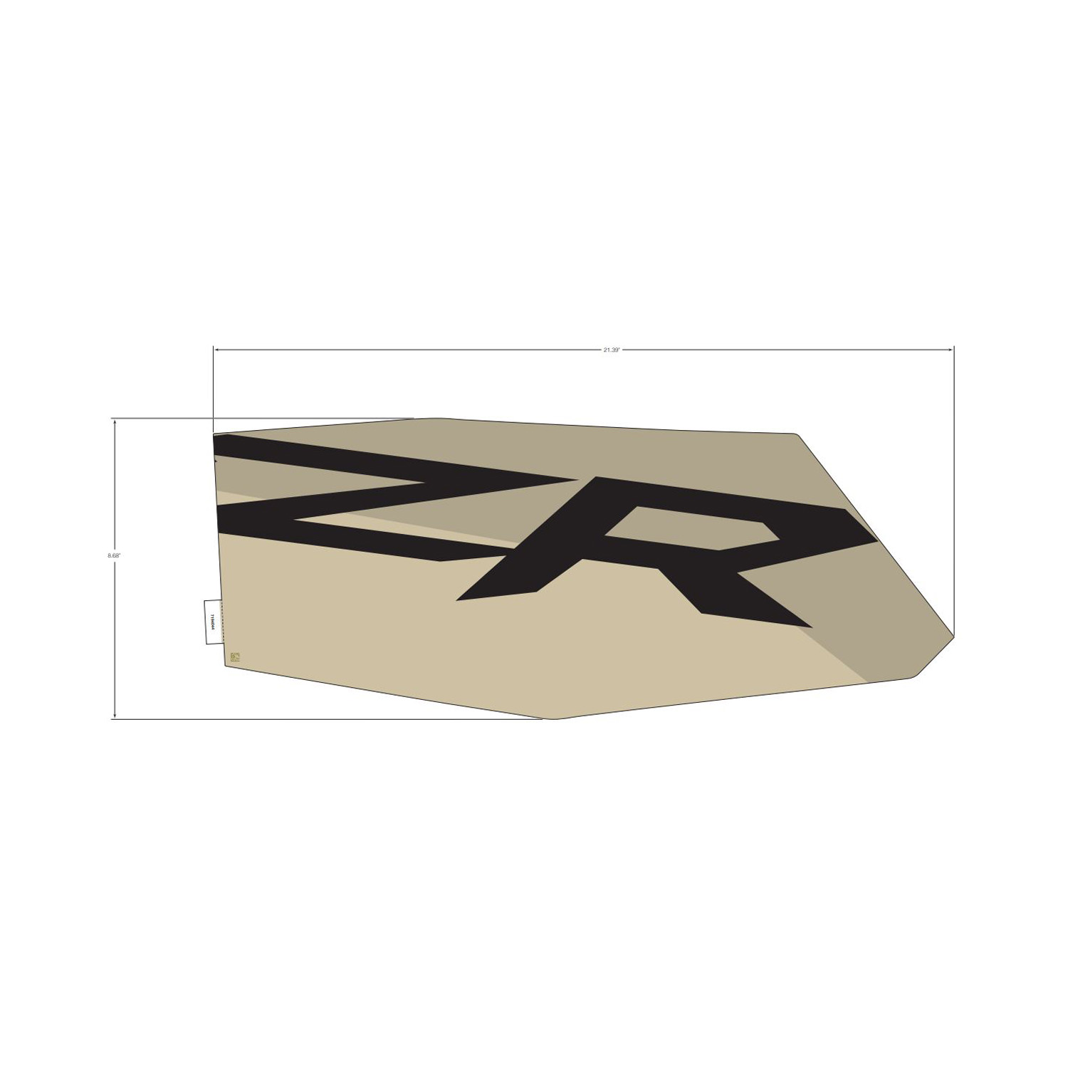 DECAL-DOOR RR MID RH
